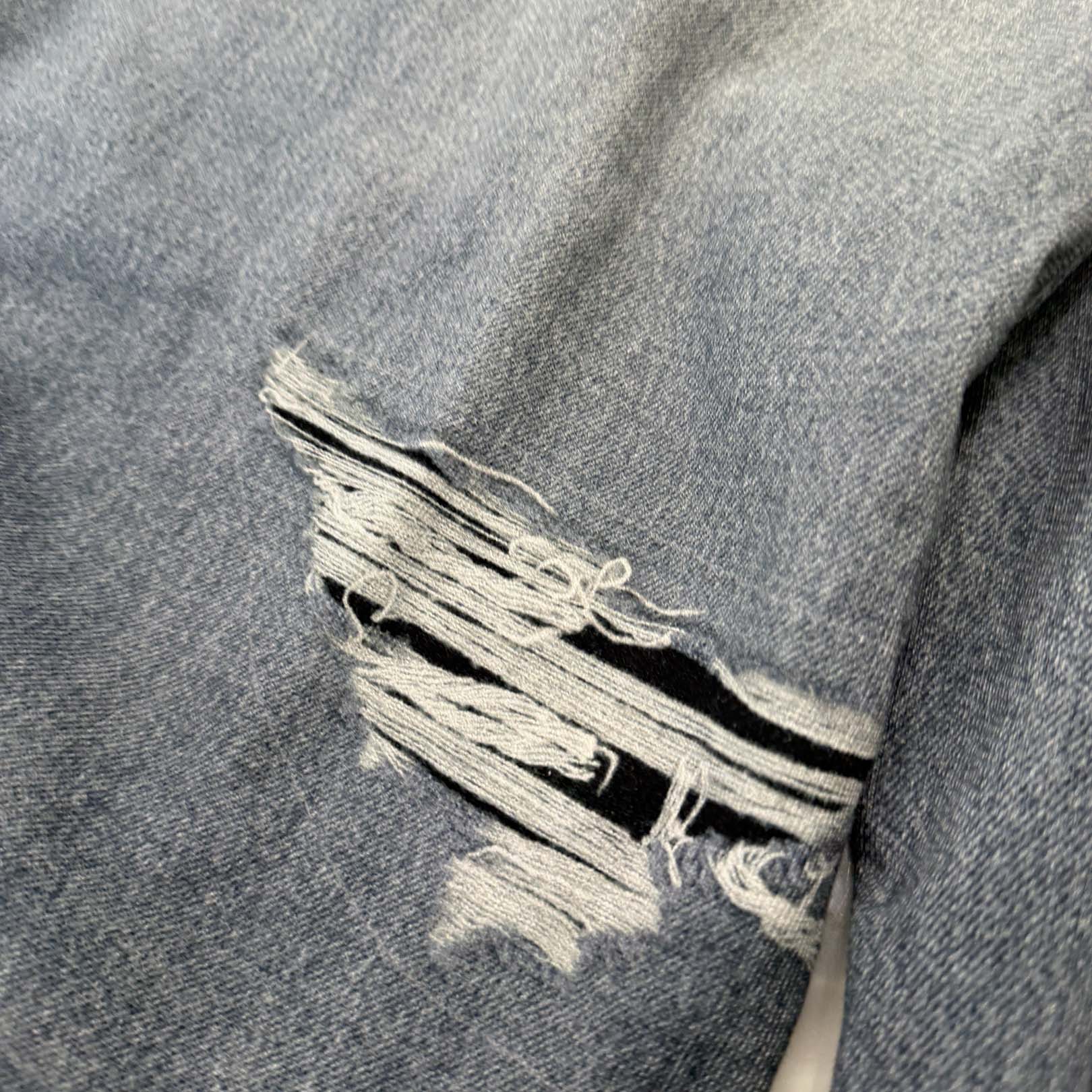 BALENCIAGA 2021AW Trompe L Oeil Jeans Wide Sweat Pants 675336 TLV86 Size M バレンシアガ トロンプルイユ ジーンズ転写 ワイドスウェットパンツ サイズM