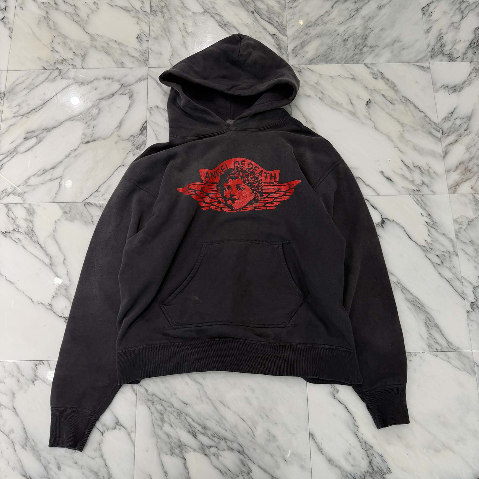 SAINT Mxxxxxx 2024SS ANGEL Pullover Hoodie SM-YS8-0000-034 Size XL セントマイケル エンジェル プルオーバーフーディ サイズXL