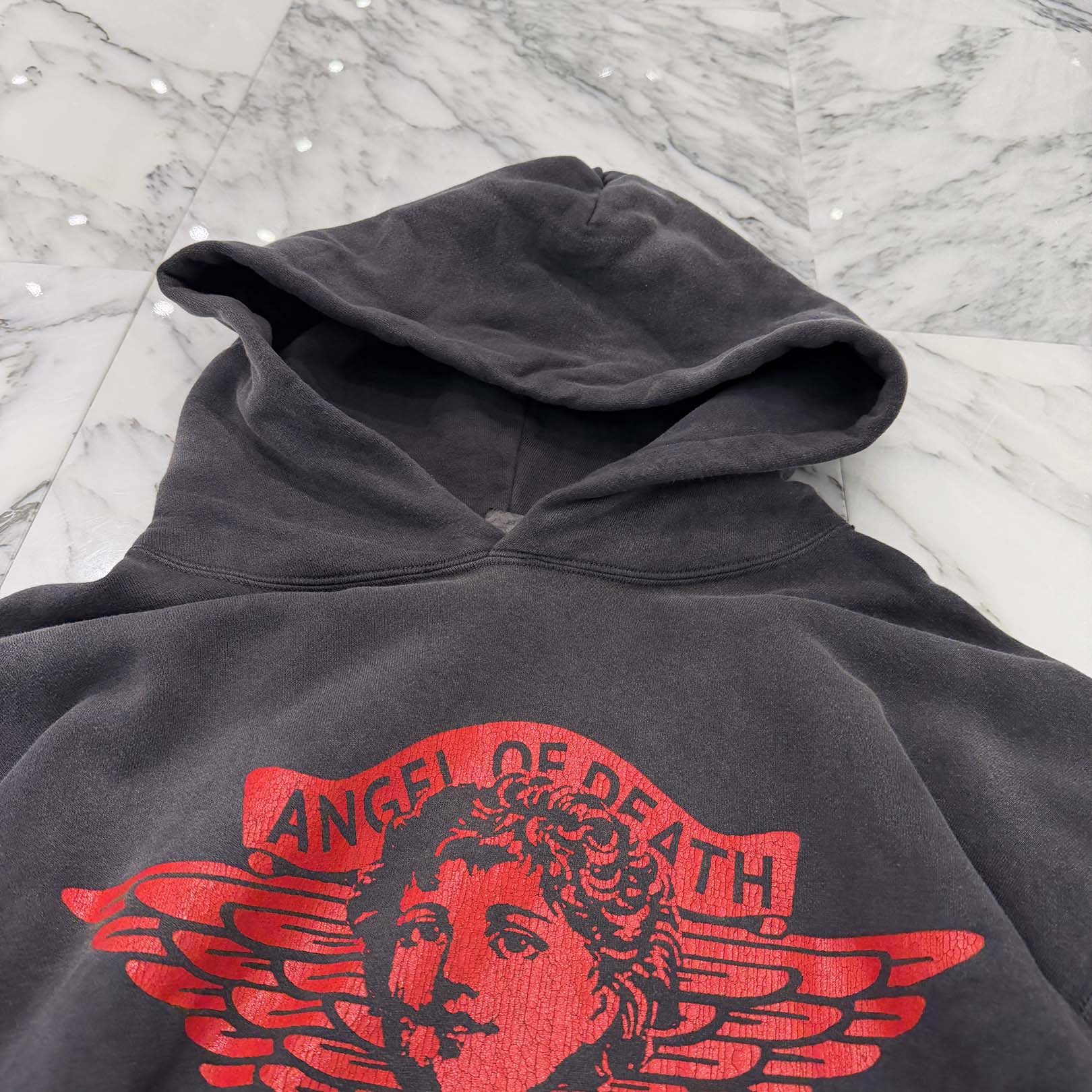 SAINT Mxxxxxx 2024SS ANGEL Pullover Hoodie SM-YS8-0000-034 Size XL セントマイケル エンジェル プルオーバーフーディ サイズXL