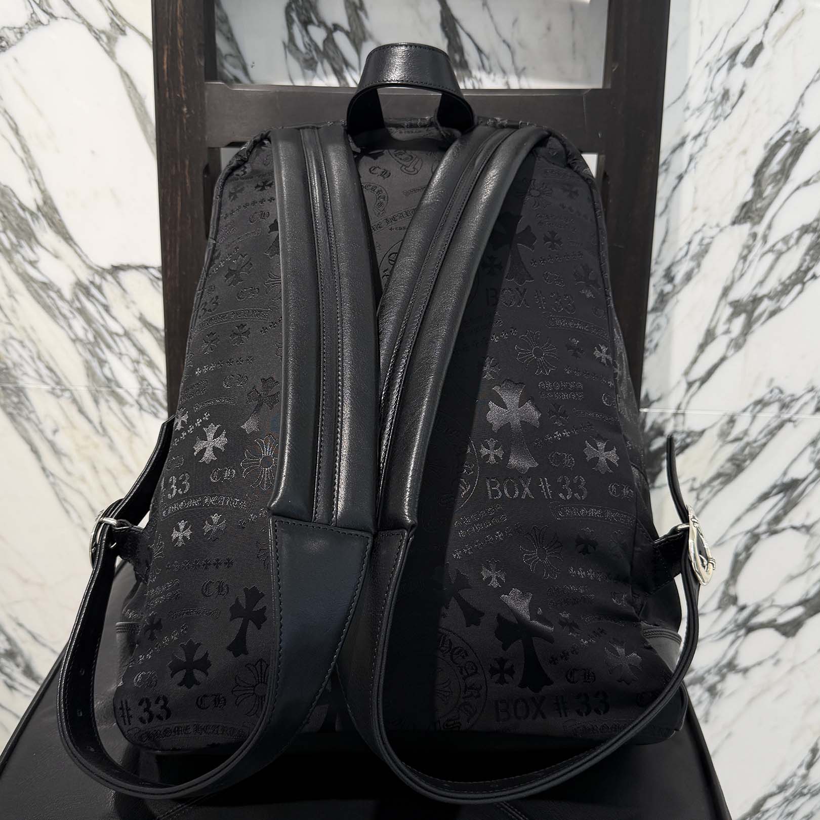 CHROME HEARTS 7th Grade Nylon Multi Logo Stencil Backpack クロムハーツ セブンスグレード ナイロン マルチ ロゴ ステンシル バックパック