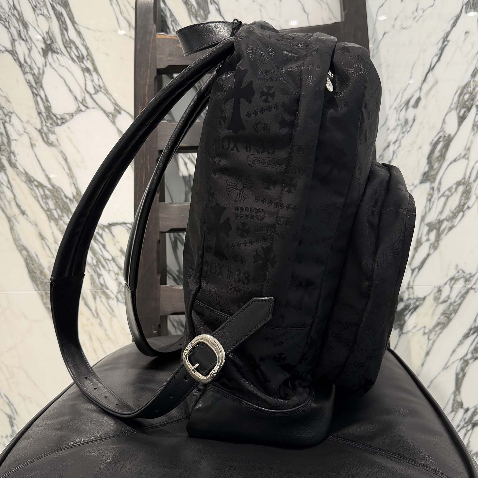 CHROME HEARTS 7th Grade Nylon Multi Logo Stencil Backpack クロムハーツ セブンスグレード ナイロン マルチ ロゴ ステンシル バックパック