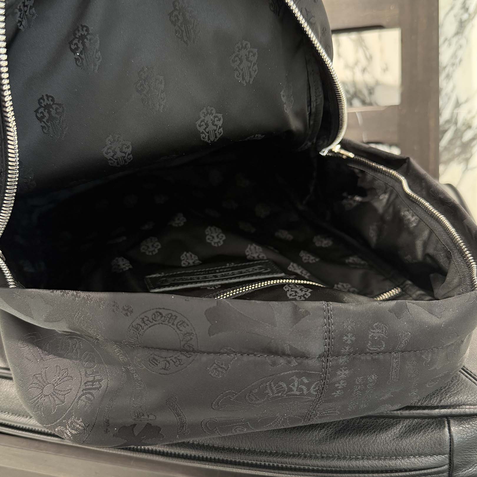CHROME HEARTS 7th Grade Nylon Multi Logo Stencil Backpack クロムハーツ セブンスグレード ナイロン マルチ ロゴ ステンシル バックパック