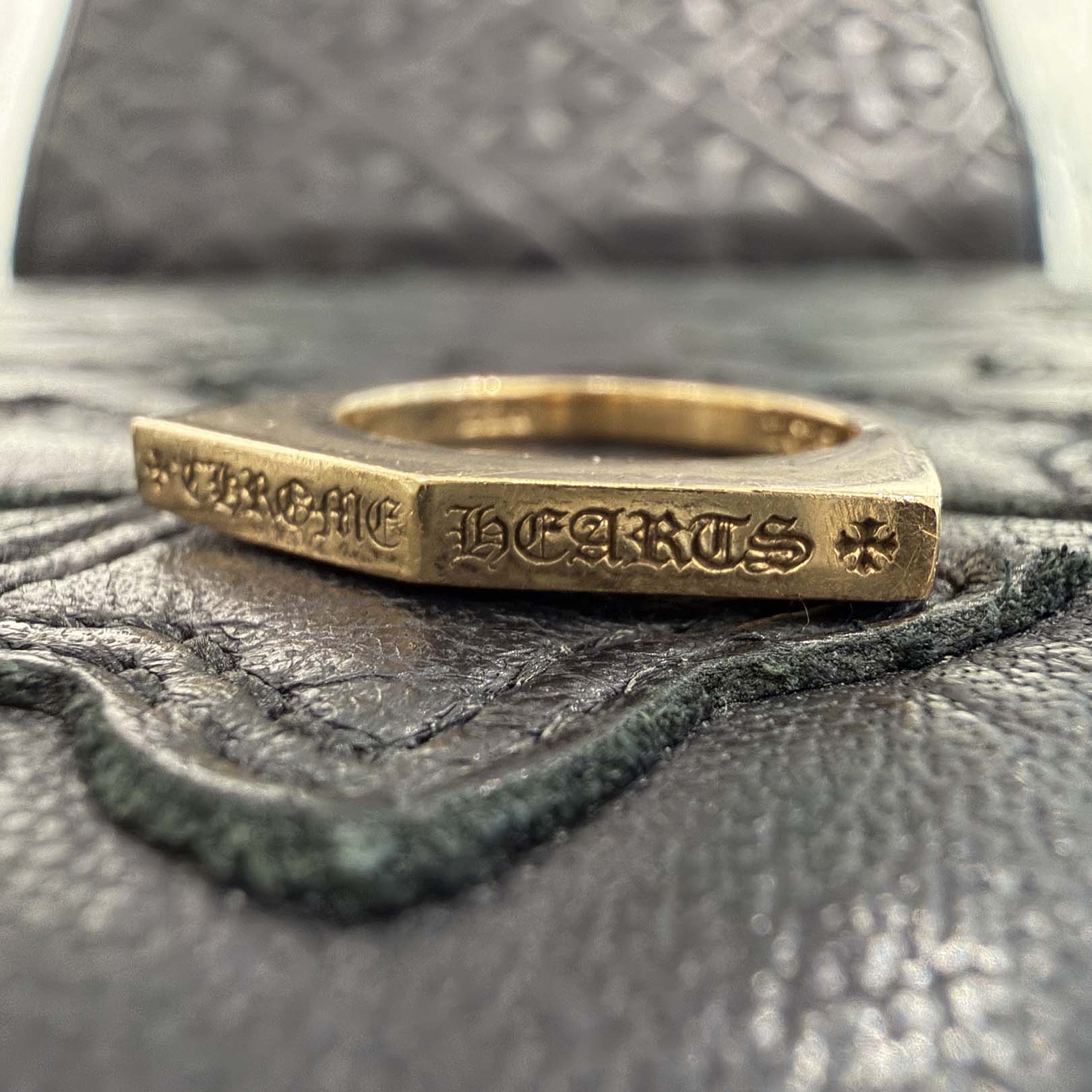 CHROME HEARTS 22K Plus Logo Ring Size 14号 クロムハーツ 22K プラス ロゴ リング サイズ14号