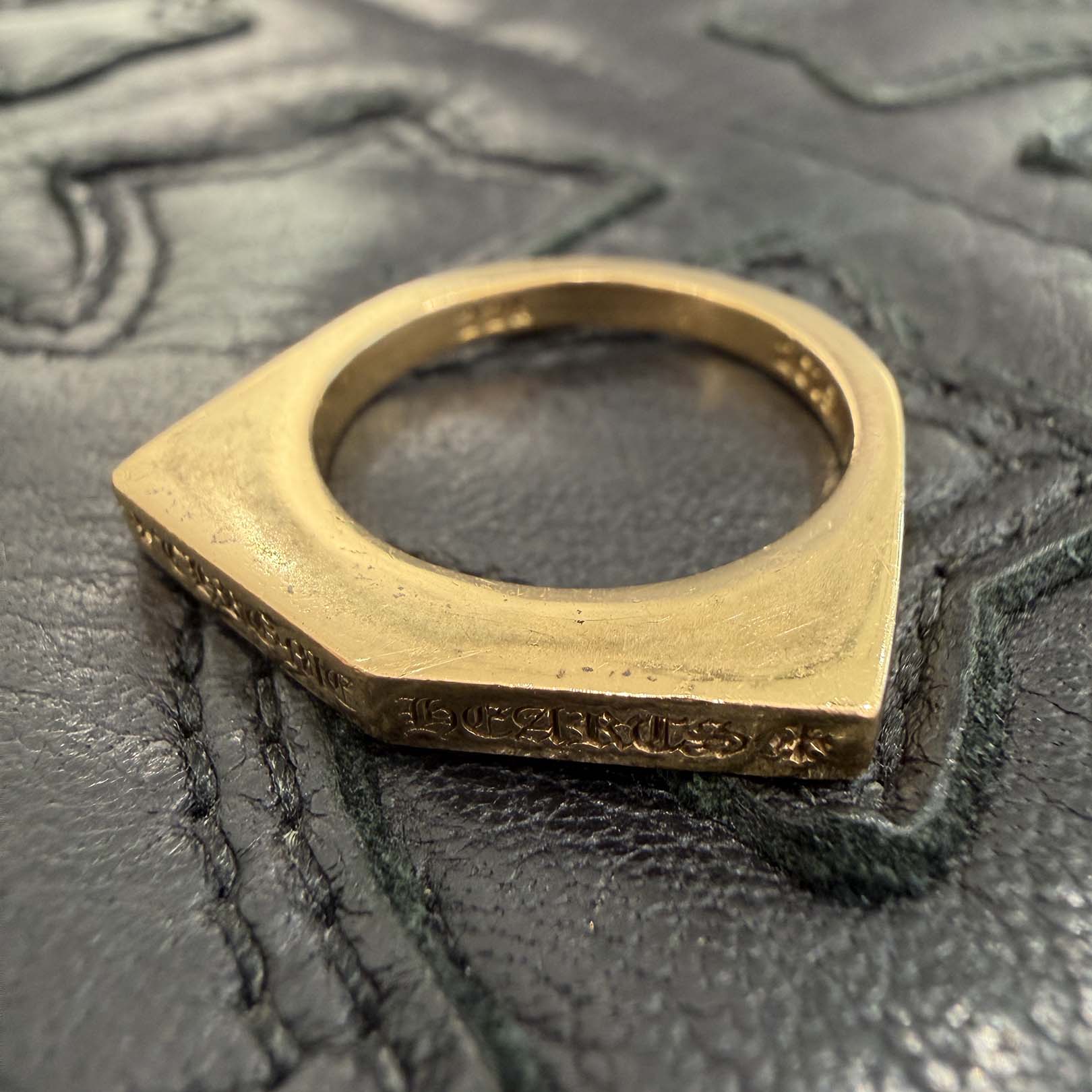 CHROME HEARTS 22K Plus Logo Ring Size 14号 クロムハーツ 22K プラス ロゴ リング サイズ14号