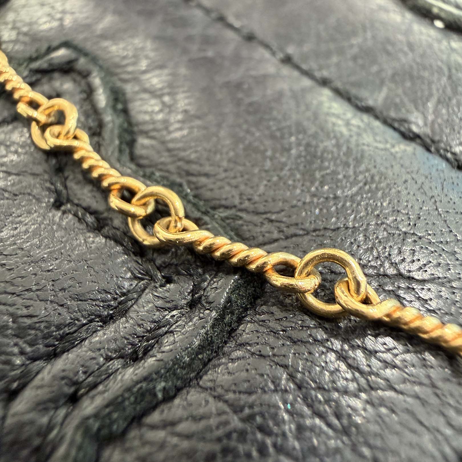 CHROME HEARTS 22K Twist Chain Necklace Size 16 Inch クロムハーツ