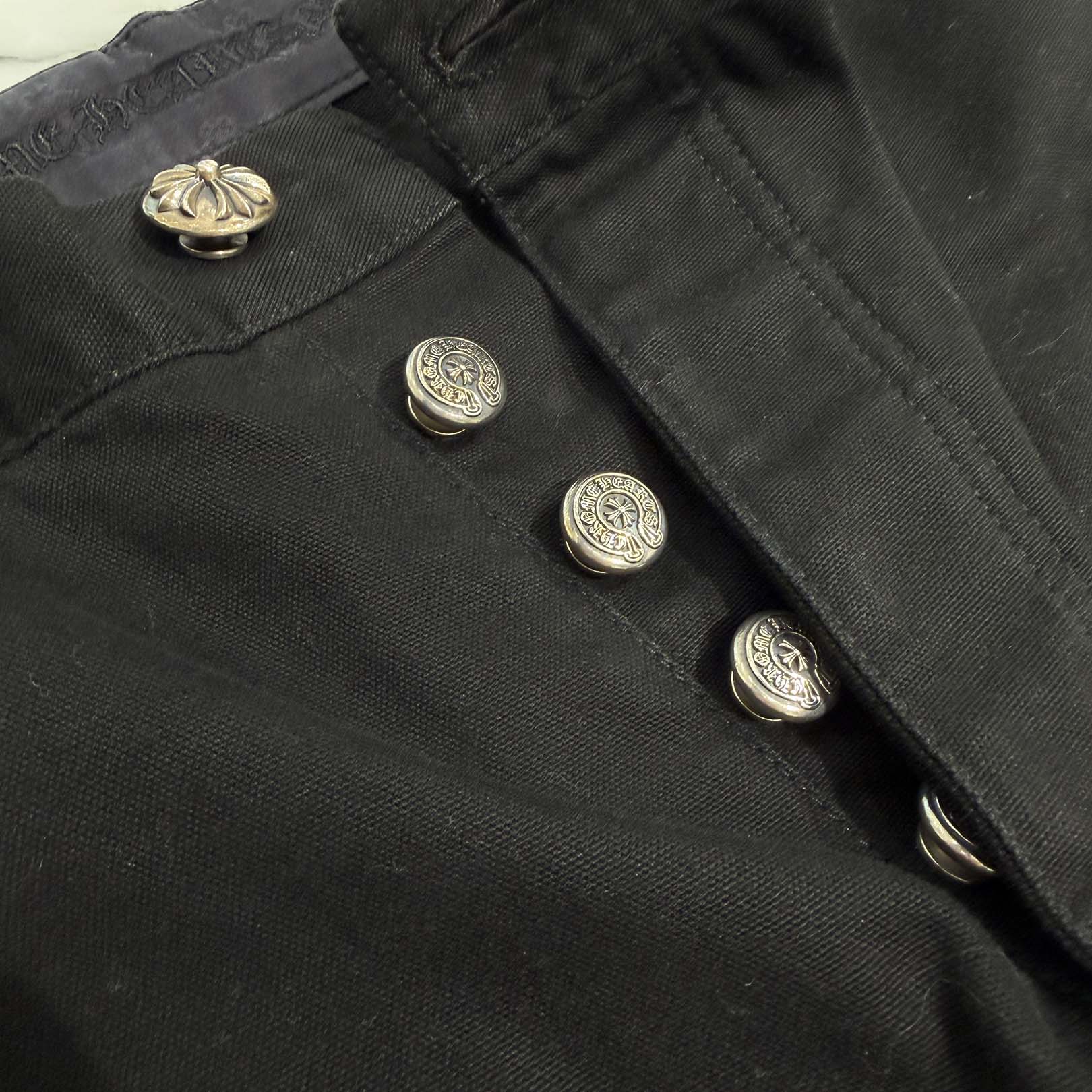 CHROME HEARTS Carpenter Cross Ball Button Denim Pants Size 32 クロムハーツ カーペンター クロスボールボタン デニムパンツ サイズ32