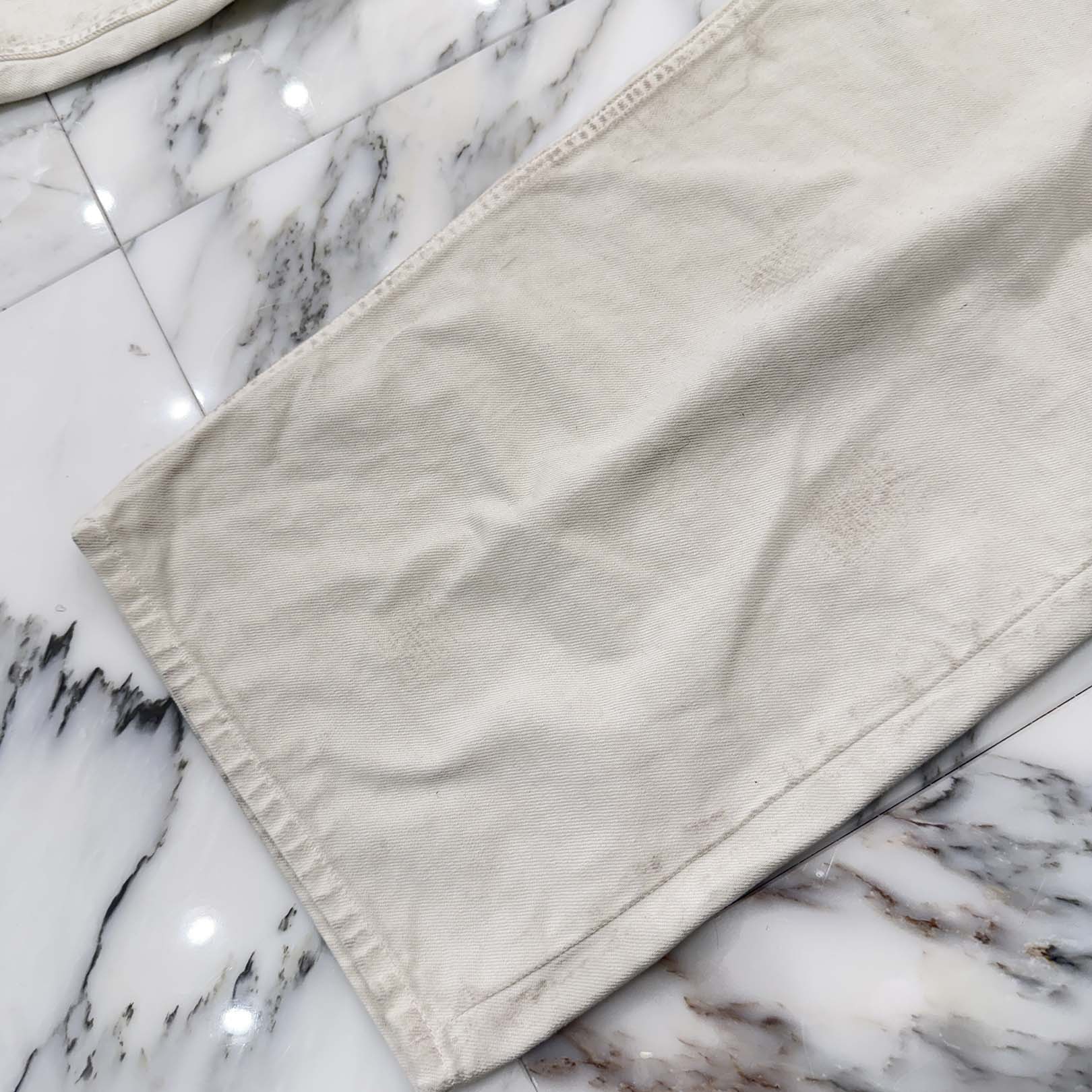 BALENCIAGA 2022SS Vintage Paint Processing Large Baggy Denim Pants 719341 TNW03 Size S バレンシアガ ヴィンテージペイント加工 ラージバギー デニムパンツ サイズS