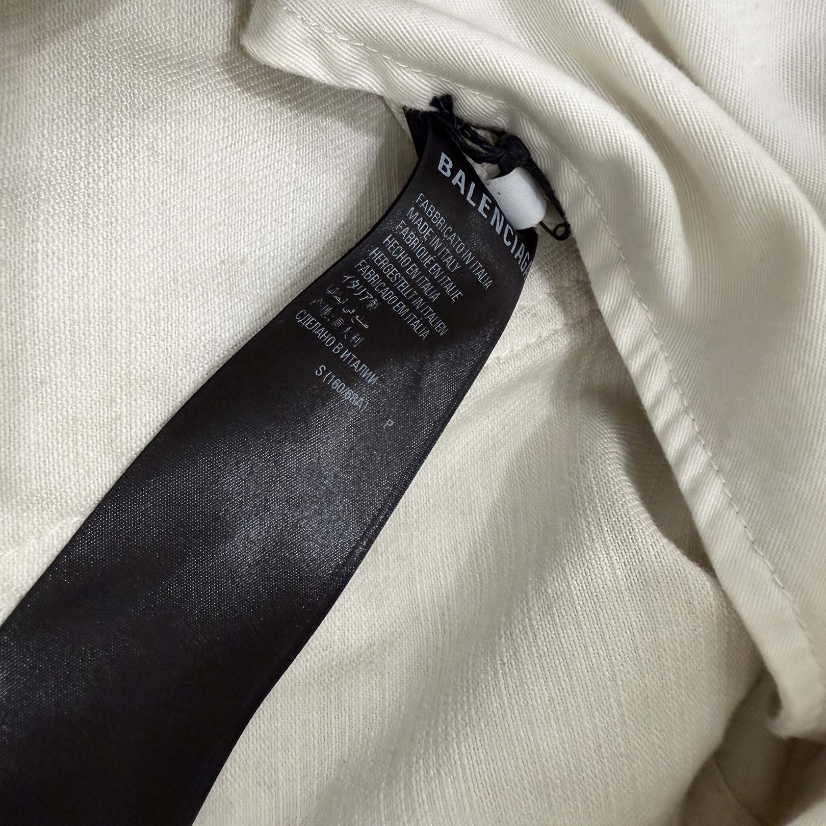BALENCIAGA 2022SS Vintage Paint Processing Large Baggy Denim Pants 719341 TNW03 Size S バレンシアガ ヴィンテージペイント加工 ラージバギー デニムパンツ サイズS
