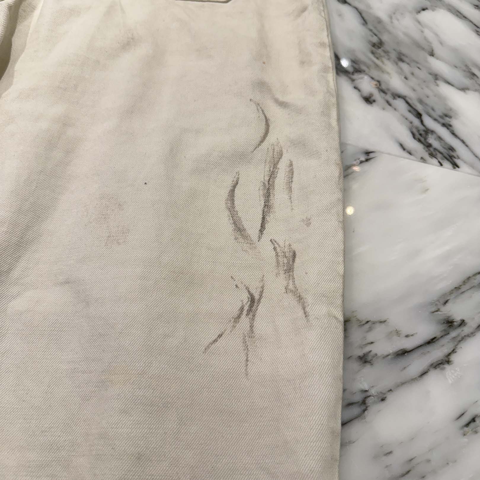 BALENCIAGA 2022SS Vintage Paint Processing Large Baggy Denim Pants 719341 TNW03 Size S バレンシアガ ヴィンテージペイント加工 ラージバギー デニムパンツ サイズS