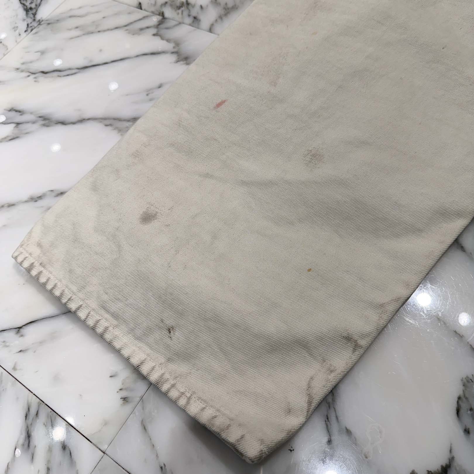 BALENCIAGA 2022SS Vintage Paint Processing Large Baggy Denim Pants 719341 TNW03 Size S バレンシアガ ヴィンテージペイント加工 ラージバギー デニムパンツ サイズS