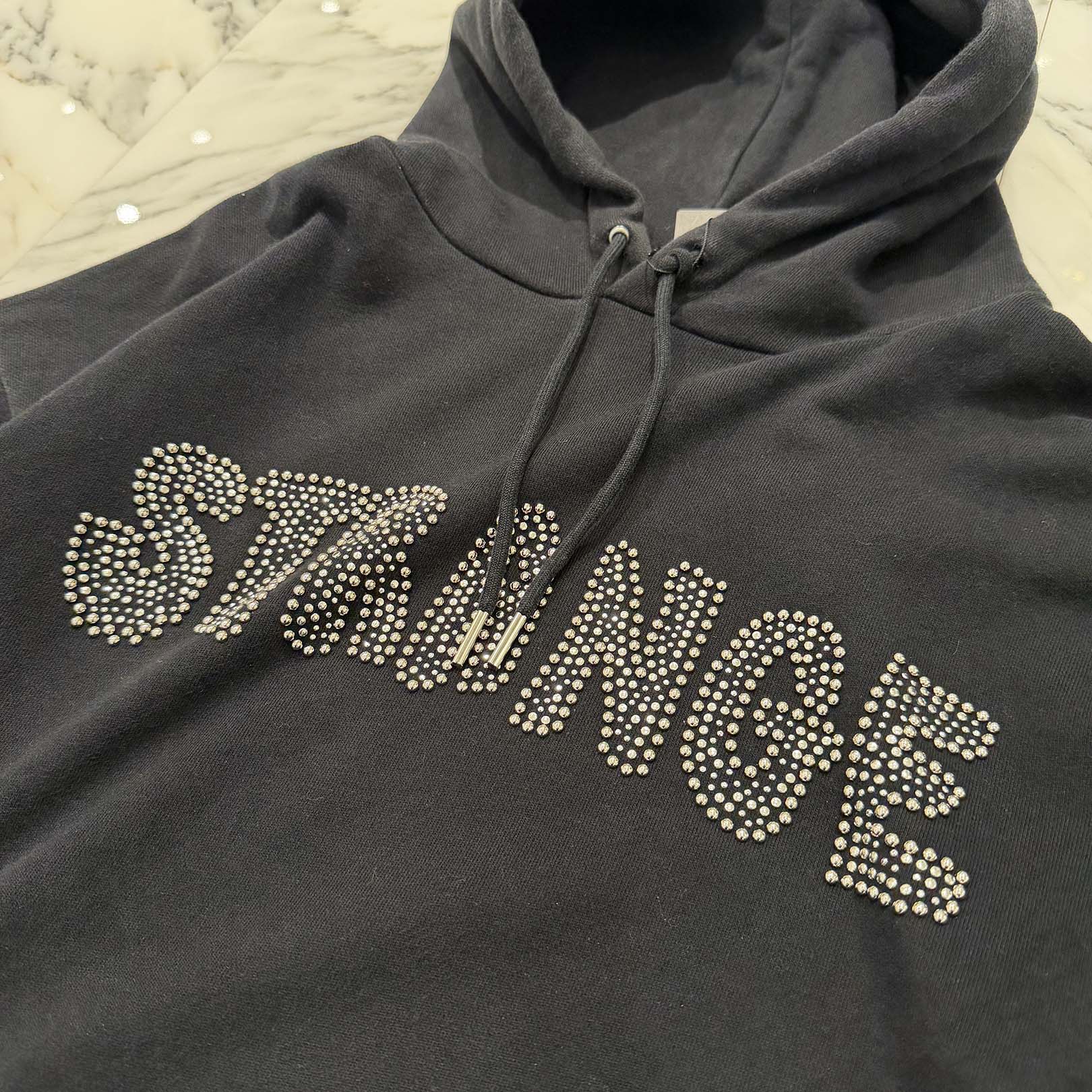 CELINE 2021AW STRANGE Studded Pullover Hoodie 2Y489052H セリーヌ STRANGE スタッズ プルオーバー フーディ