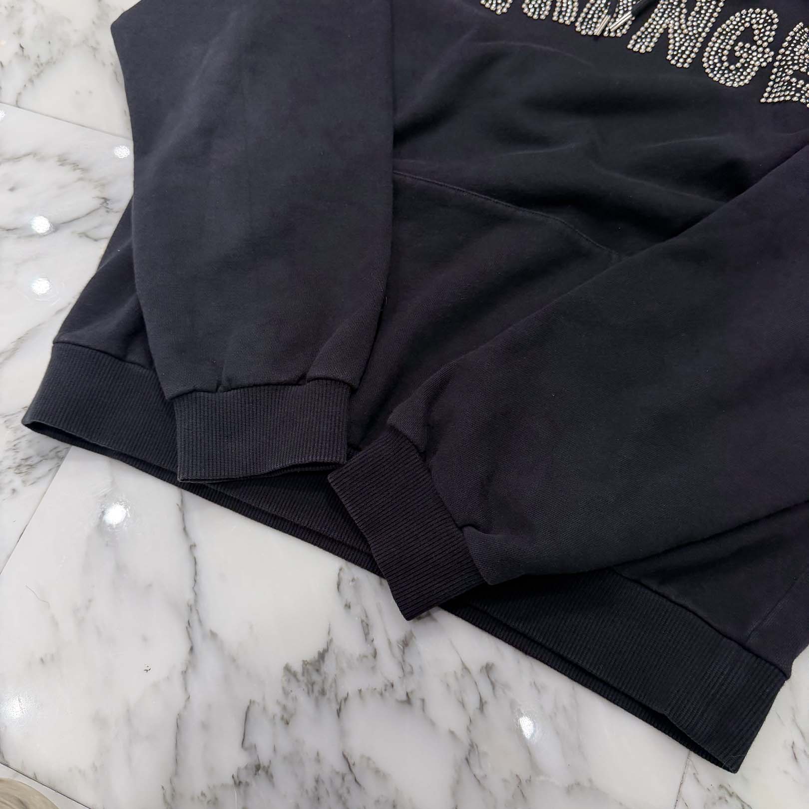 CELINE 2021AW STRANGE Studded Pullover Hoodie 2Y489052H セリーヌ STRANGE スタッズ プルオーバー フーディ