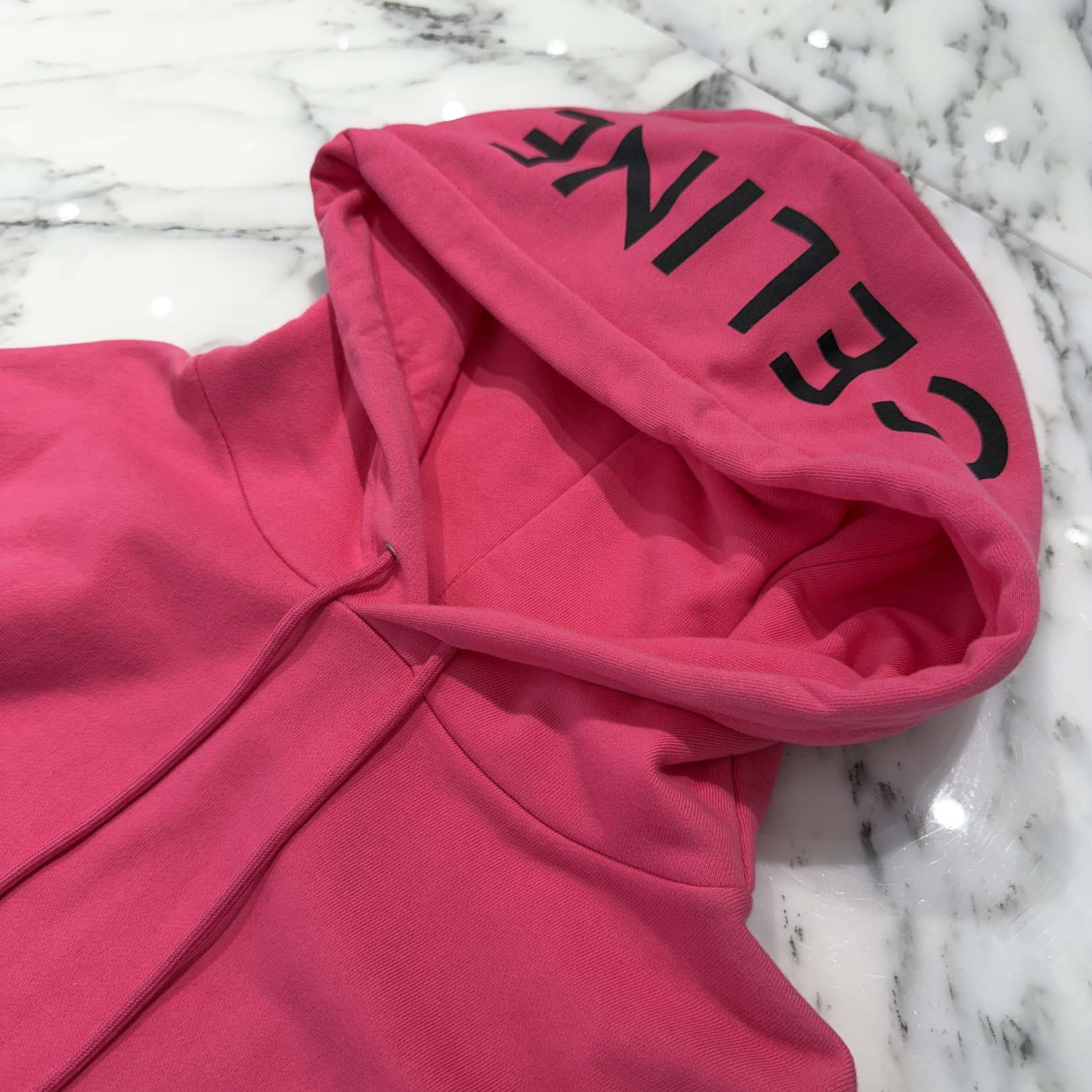 CELINE 2021SS Hood Logo Pullover Hoodie 2Y499052H Size L セリーヌ フードロゴ プルオーバー フーディ サイズL