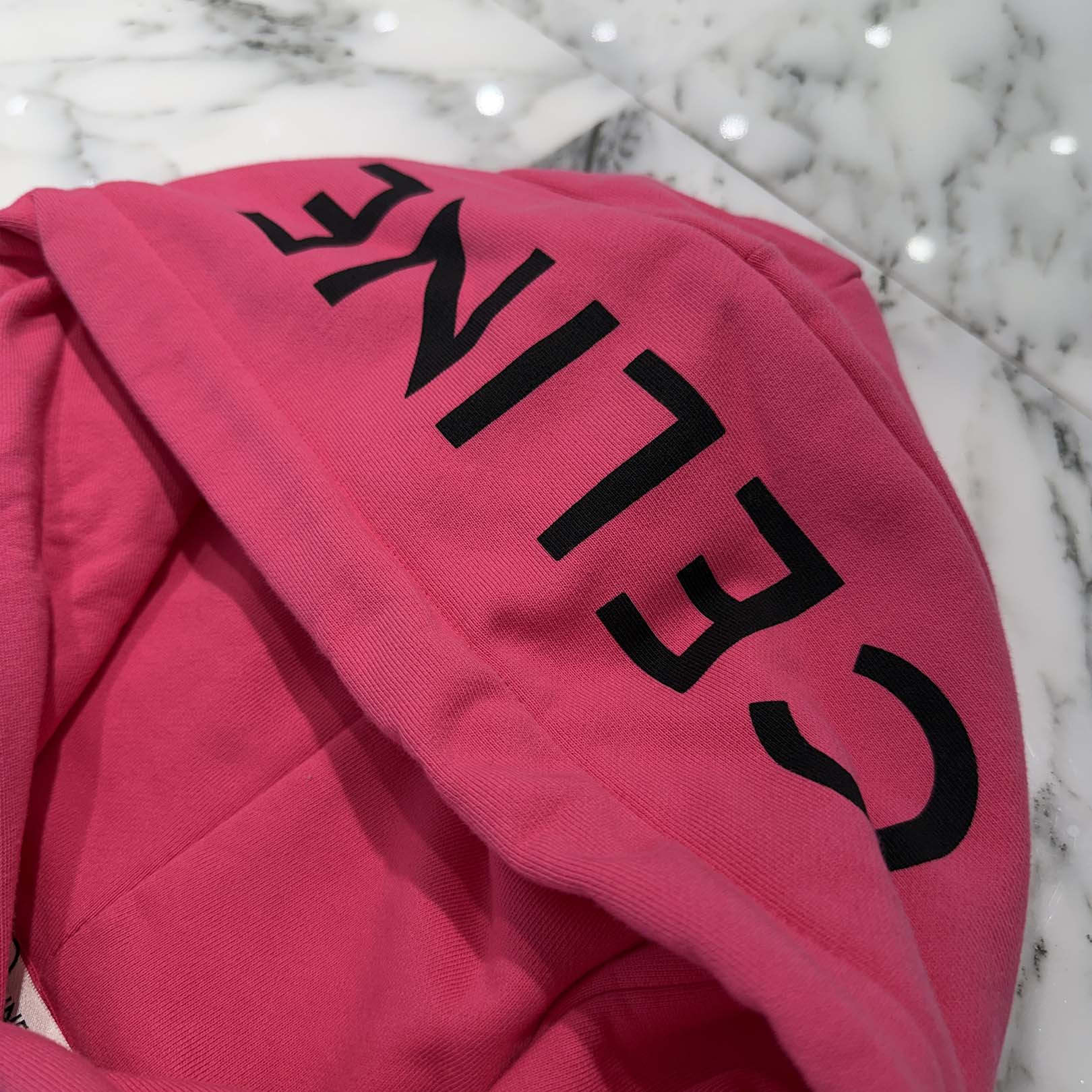 CELINE 2021SS Hood Logo Pullover Hoodie 2Y499052H Size L セリーヌ フードロゴ プルオーバー フーディ サイズL