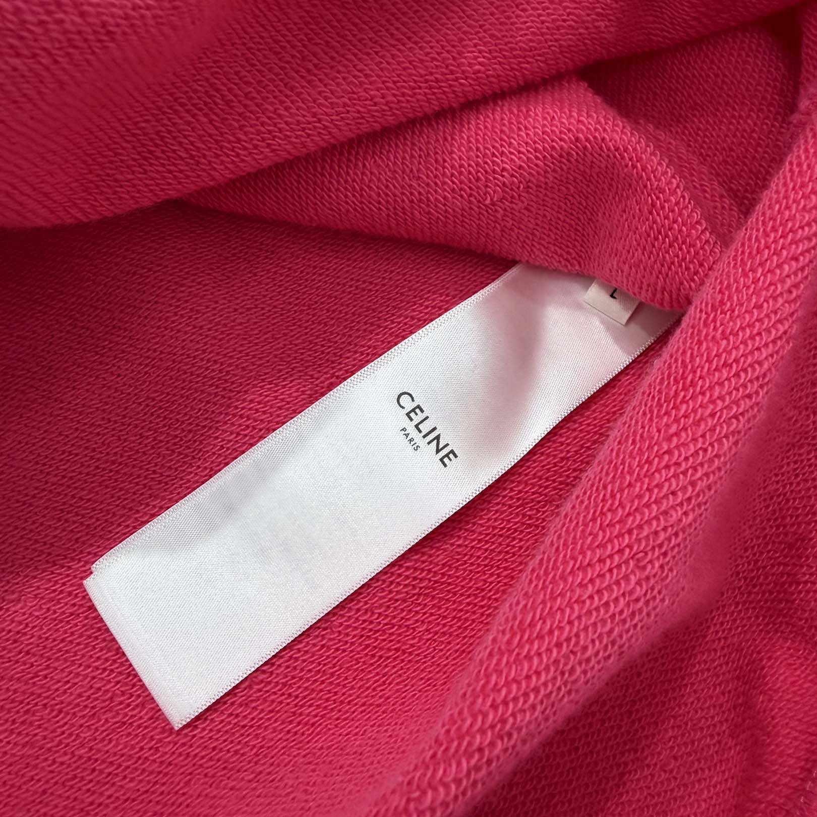 CELINE 2021SS Hood Logo Pullover Hoodie 2Y499052H Size L セリーヌ フードロゴ プルオーバー フーディ サイズL