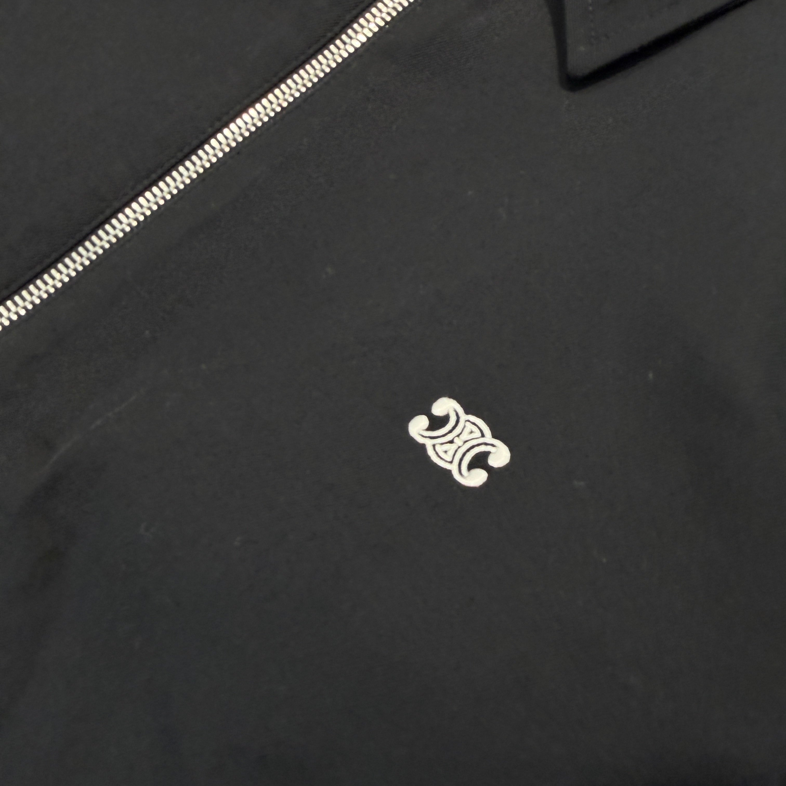 CELINE 2025AW Triomphe Wool Twill Zip Up Jacket RV01E973C.38NO Size 46 セリーヌ トリオンフ ウールツイル ジップアップ ジャケット サイズ46