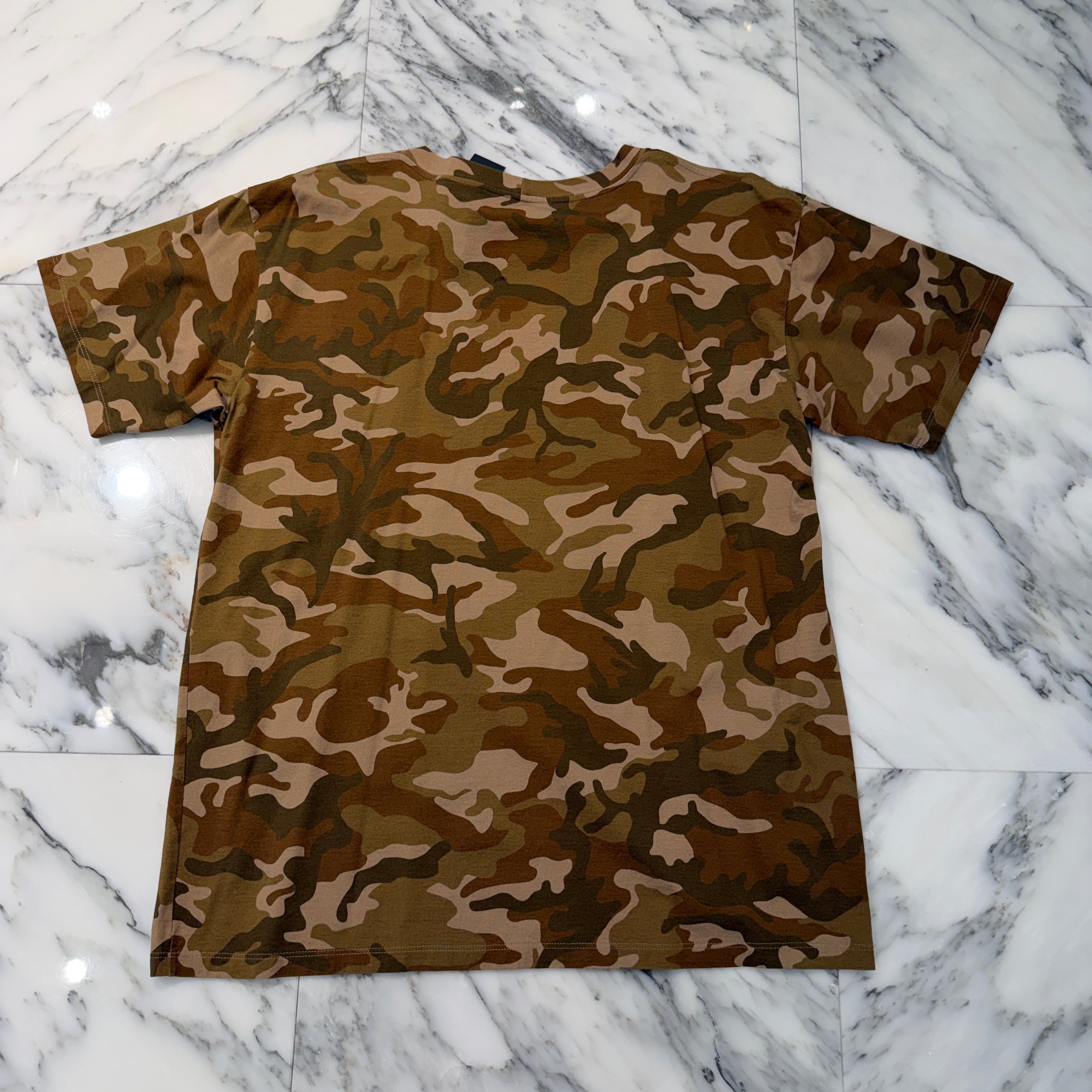 CELINE 2022SS Camouflage Logo Cotton Tee 2X681246Q Size S セリーヌ カモフラージュ ロゴ コットン Tシャツ サイズS