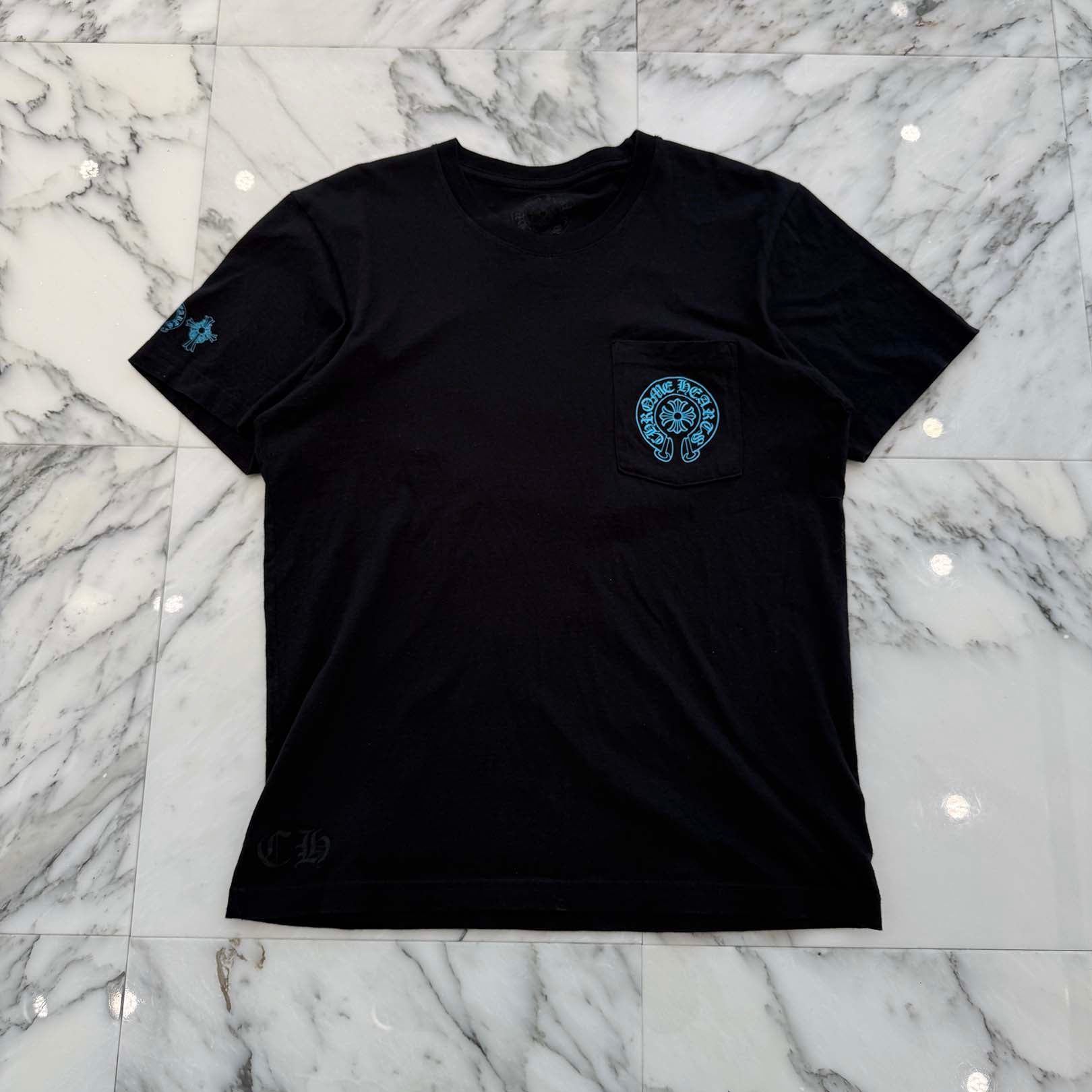 CHROME HEARTS 3 Blue Cross Tee Size M クロムハーツ 3 ブルークロス Tシャツ サイズＭ