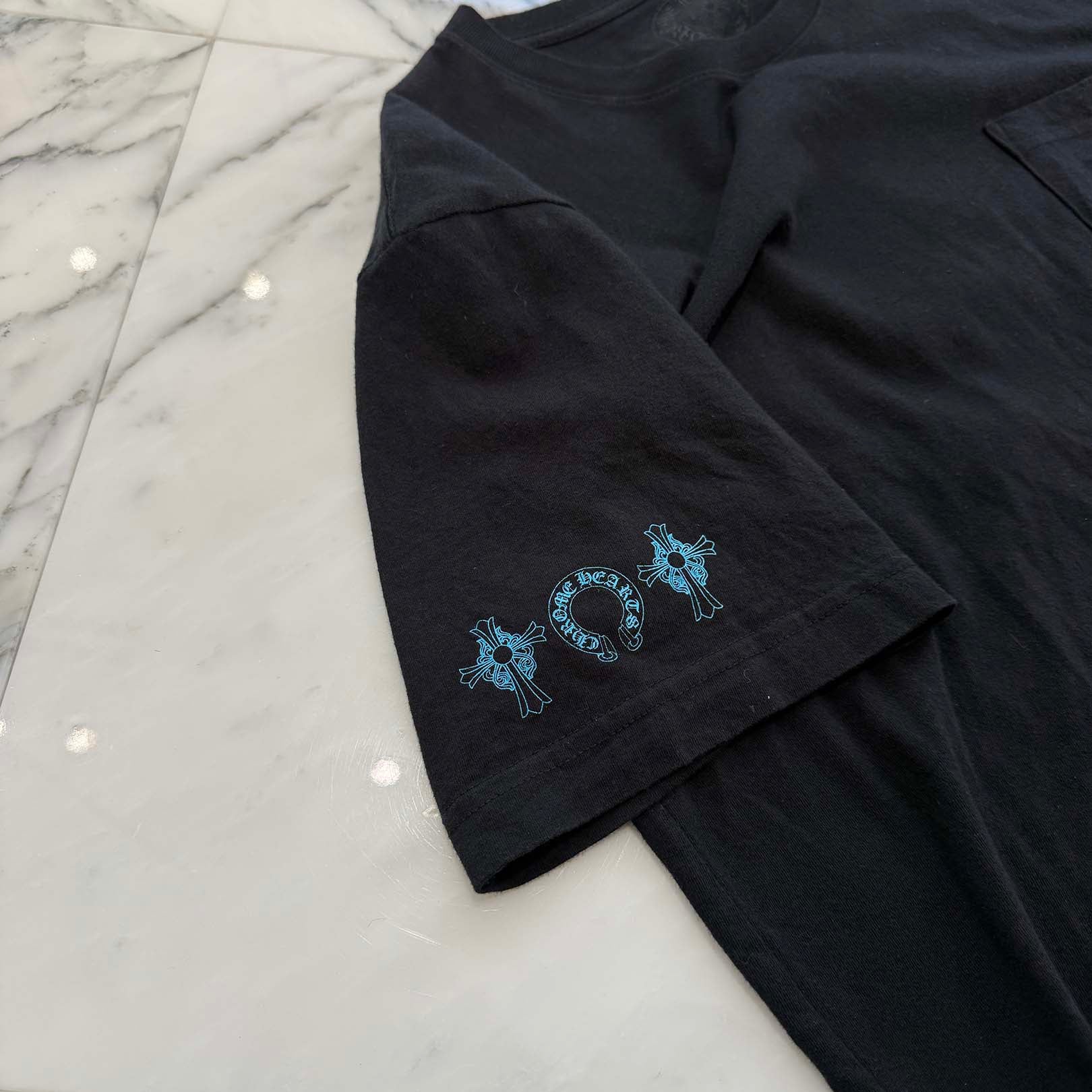 CHROME HEARTS 3 Blue Cross Tee Size M クロムハーツ 3 ブルークロス Tシャツ サイズＭ