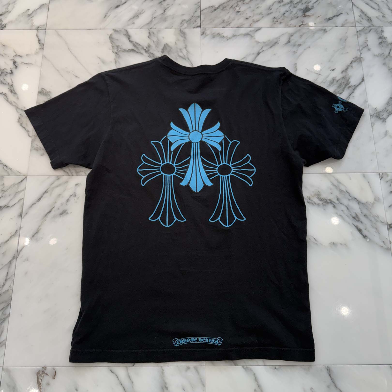 CHROME HEARTS 3 Blue Cross Tee Size M クロムハーツ 3 ブルークロス Tシャツ サイズＭ