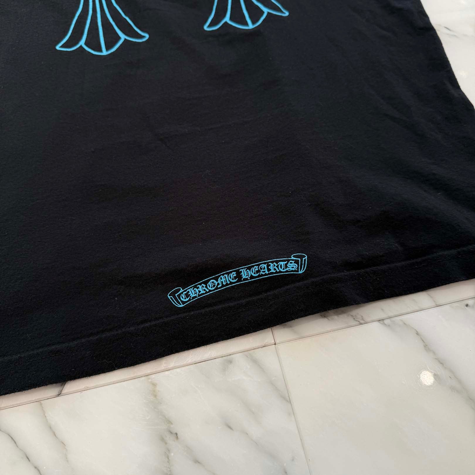 CHROME HEARTS 3 Blue Cross Tee Size M クロムハーツ 3 ブルークロス Tシャツ サイズＭ