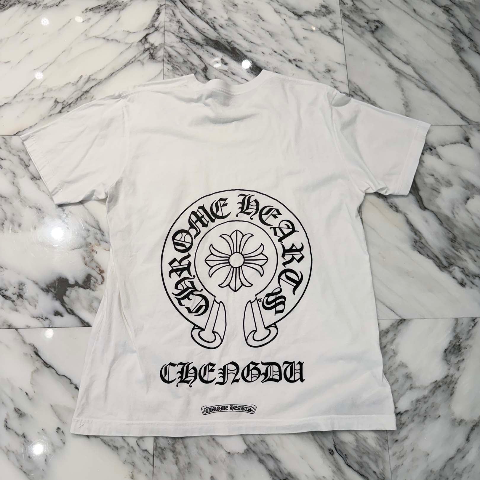 CHROME HEARTS Chengdu Limited Back Horseshoe Tee Size L クロムハーツ チェンドゥ限定 バックホースシュー Tシャツ サイズL