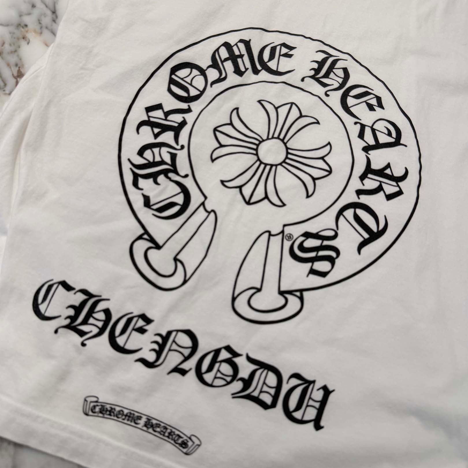 CHROME HEARTS Chengdu Limited Back Horseshoe Tee Size L クロムハーツ チェンドゥ限定 バックホースシュー Tシャツ サイズL