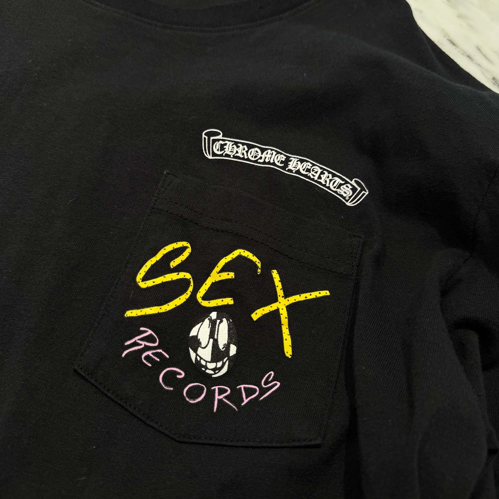 CHROME HEARTS × MATTY BOY STAY FAST Sex Records Long Sleeve Tee