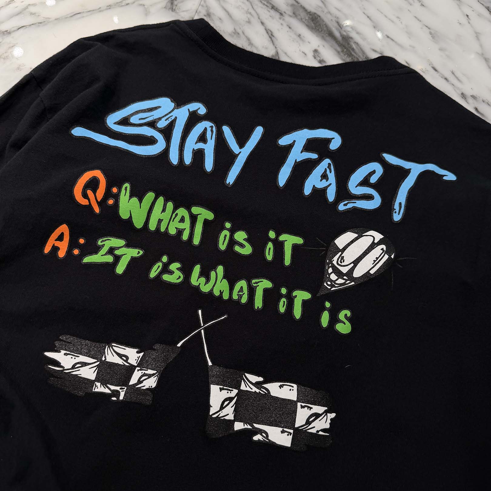 CHROME HEARTS × MATTY BOY STAY FAST Sex Records Long Sleeve Tee CHROME HEARTS × MATTY BOY STAY FAST Sex Records Long Sleeve Tee