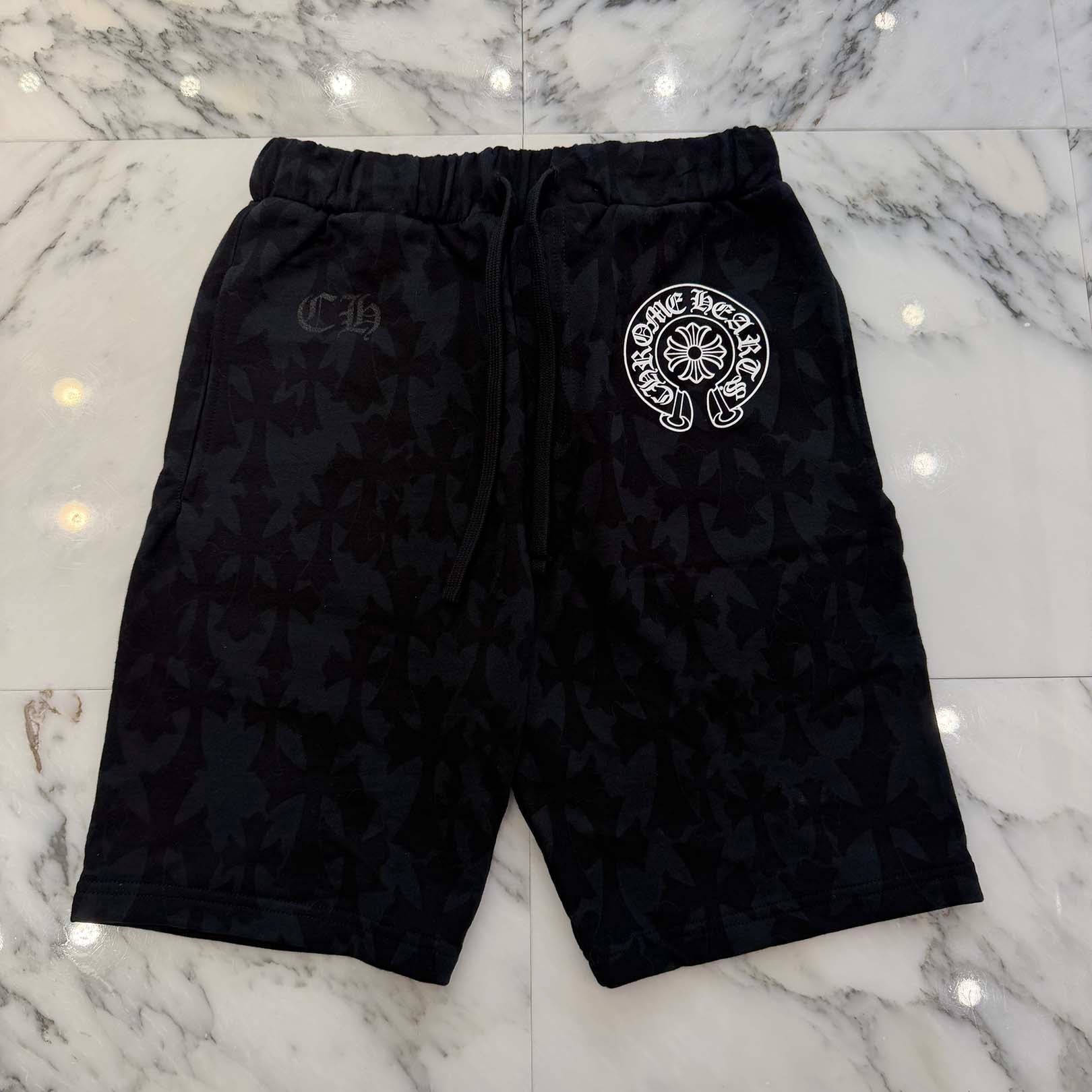 CHROME HEARTS 2024SS Graveyard Cemetery Cross Half Pants Size S クロムハーツ グレイブヤード セメタリークロス ハーフパンツ サイズS