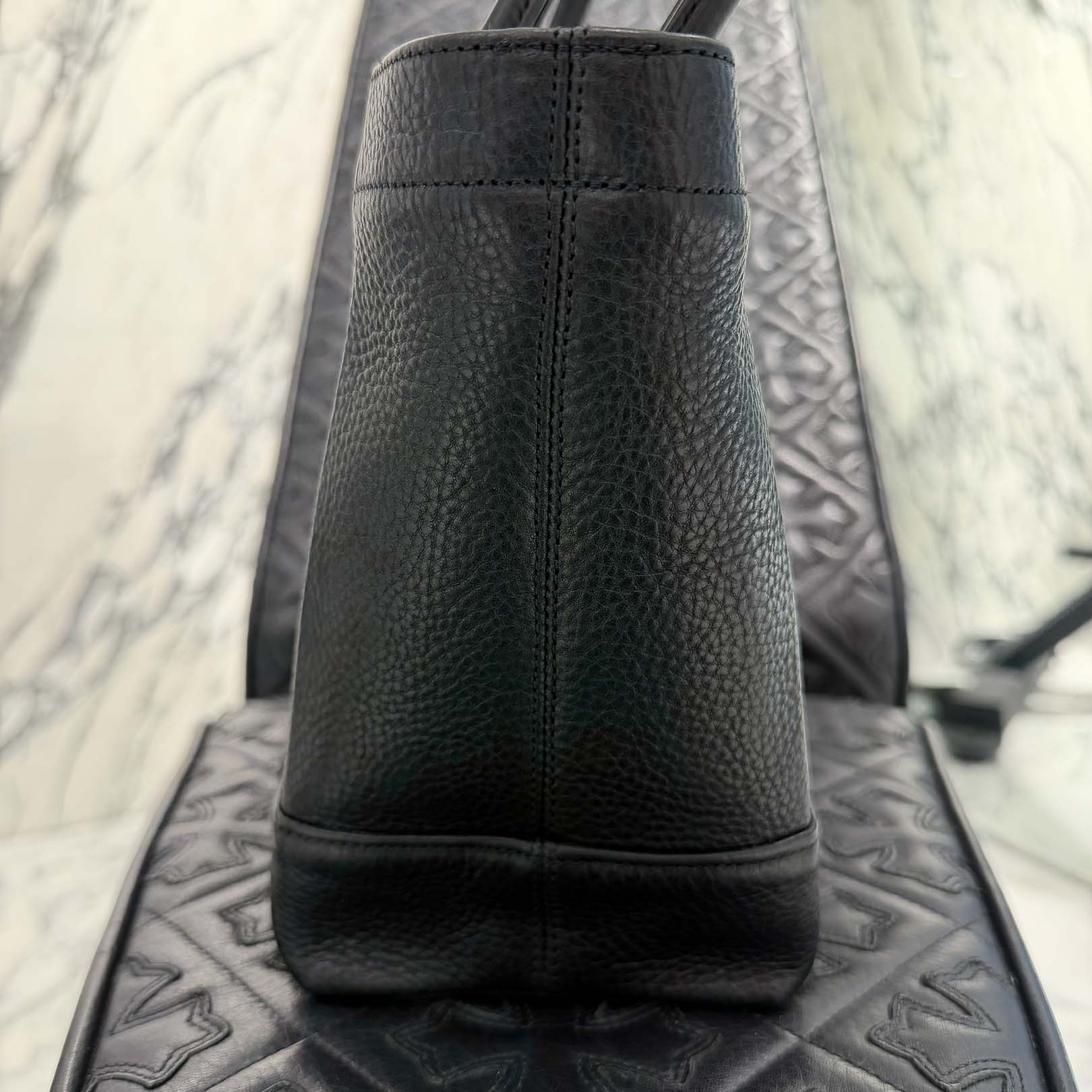 CHROME HEARTS 3 Cemetery Cross Leather Patch Tote Mini Bag クロムハーツ 3セメタリークロス レザーパッチ トート ミニ バッグ