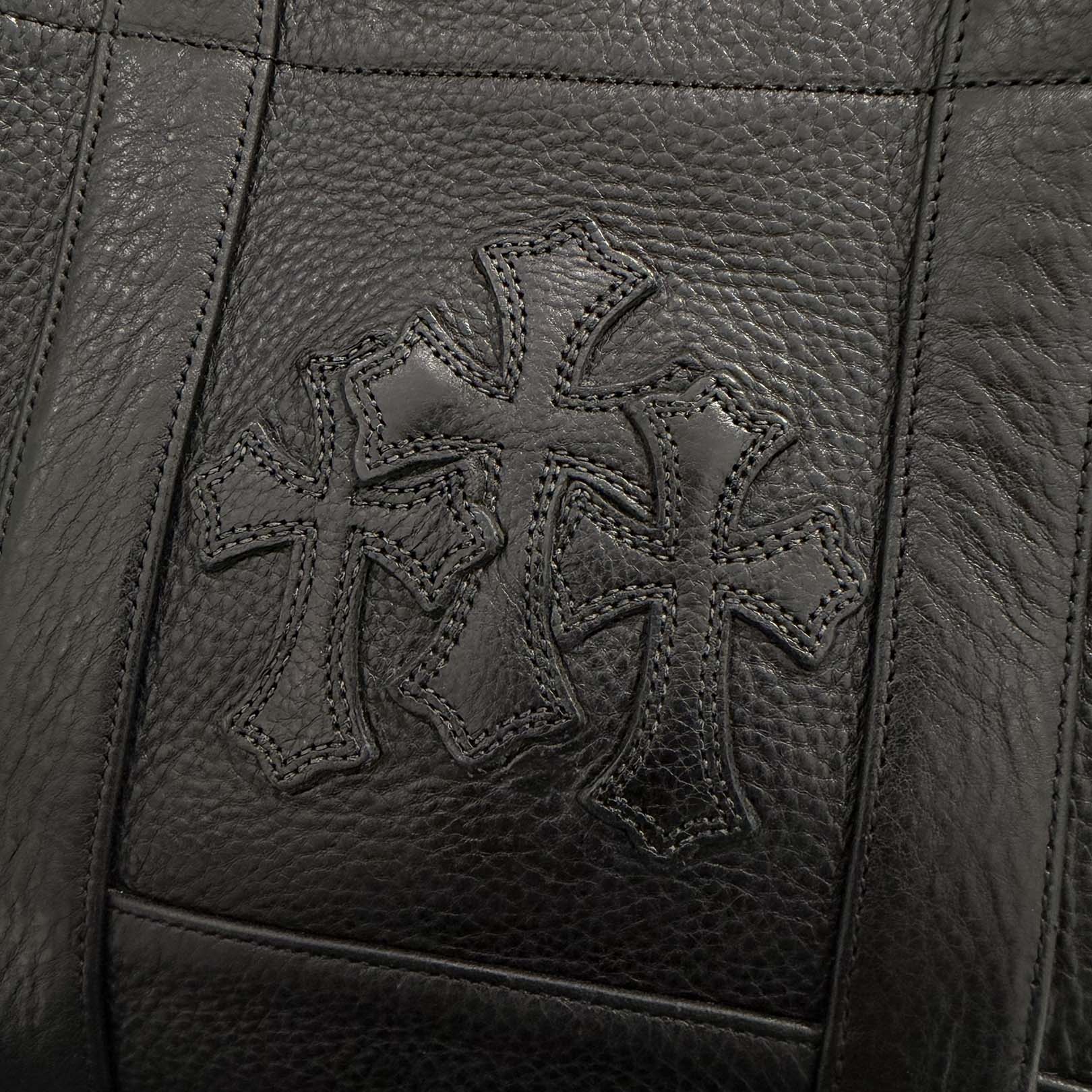 CHROME HEARTS 3 Cemetery Cross Leather Patch Tote Mini Bag クロムハーツ 3セメタリークロス レザーパッチ トート ミニ バッグ
