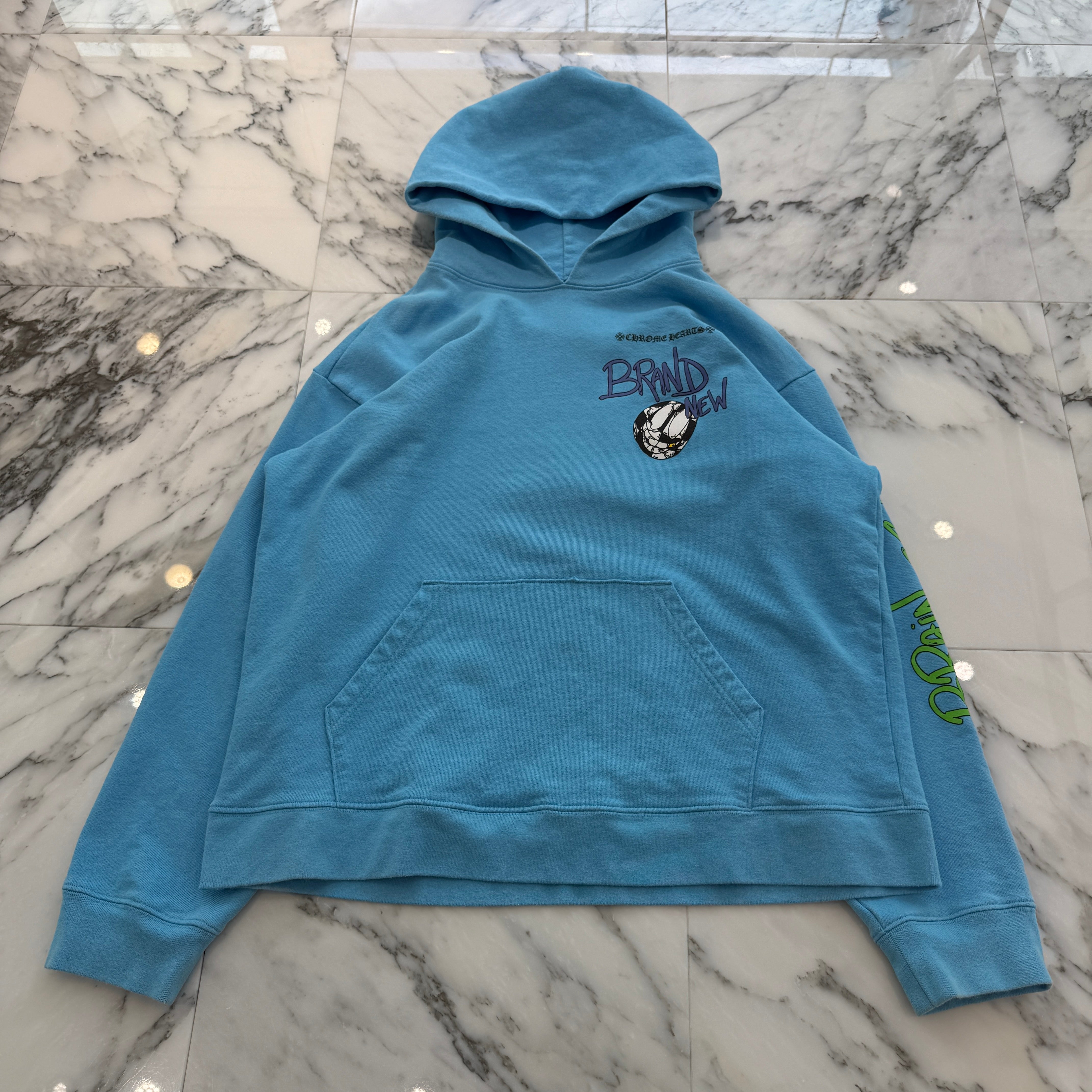 CHROME HEARTS × MATTY BOY 2024SS BRAIN NEW Pullover Hoodie Size XXL クロムハーツ×マッティボーイ ブレインニュー プルオーバーフーディ サイズXXL