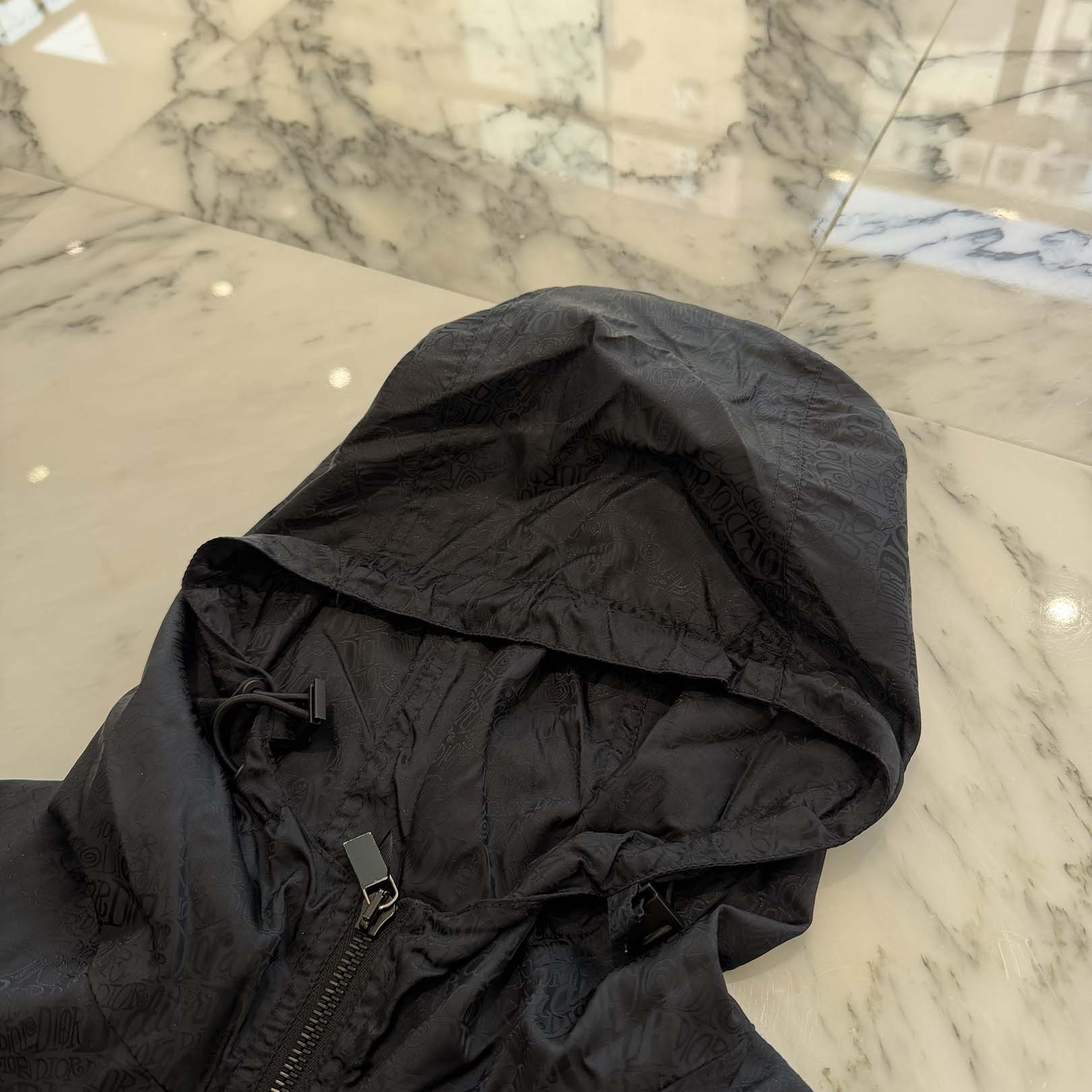 DIOR × Shawn Stussy 2020AW Logo Print Nylon Jacket 013C402D4944 Size 44 ディオール×ショーン・ステューシー ロゴプリントナイロンジャケット サイズ44