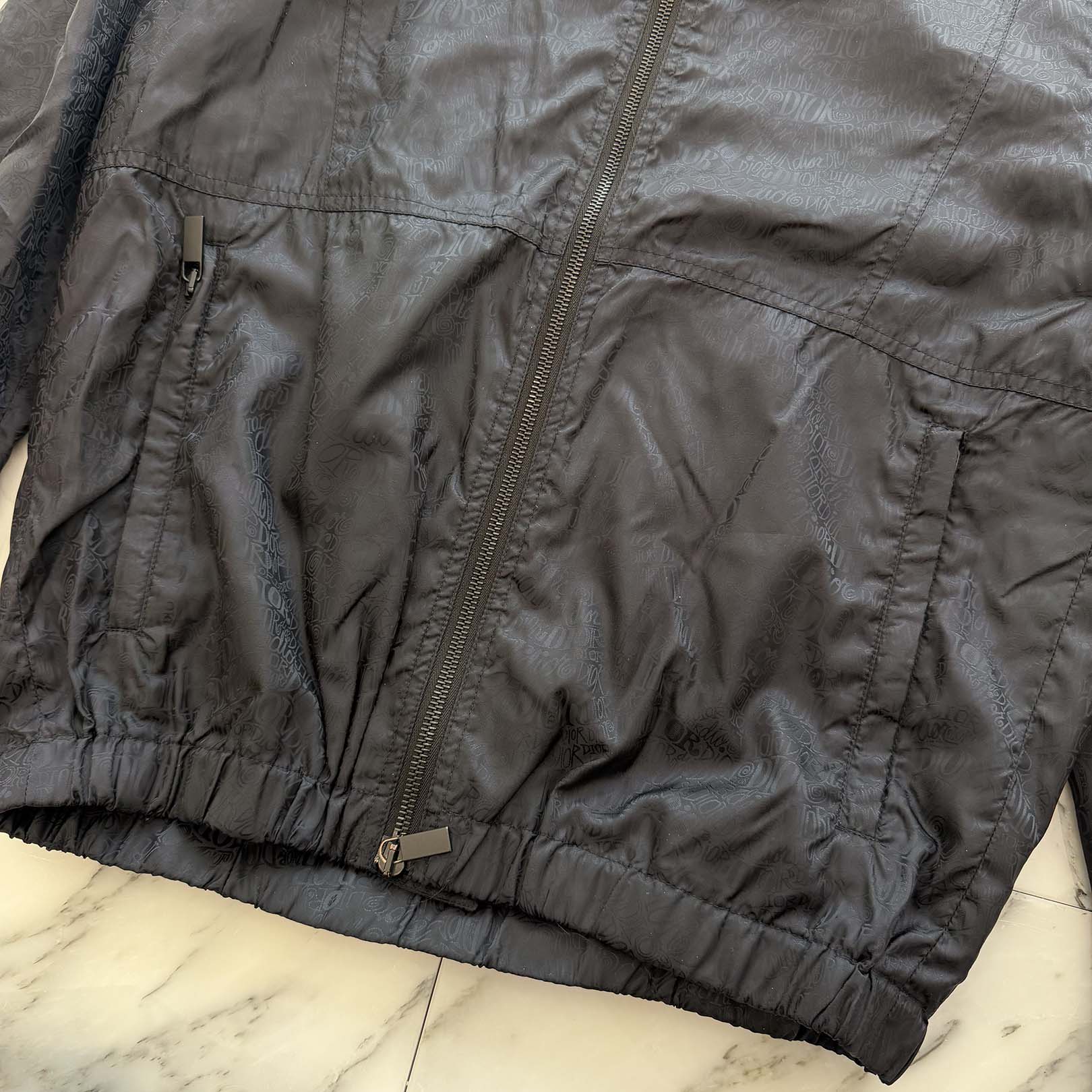 DIOR × Shawn Stussy 2020AW Logo Print Nylon Jacket 013C402D4944 Size 44 ディオール×ショーン・ステューシー ロゴプリントナイロンジャケット サイズ44