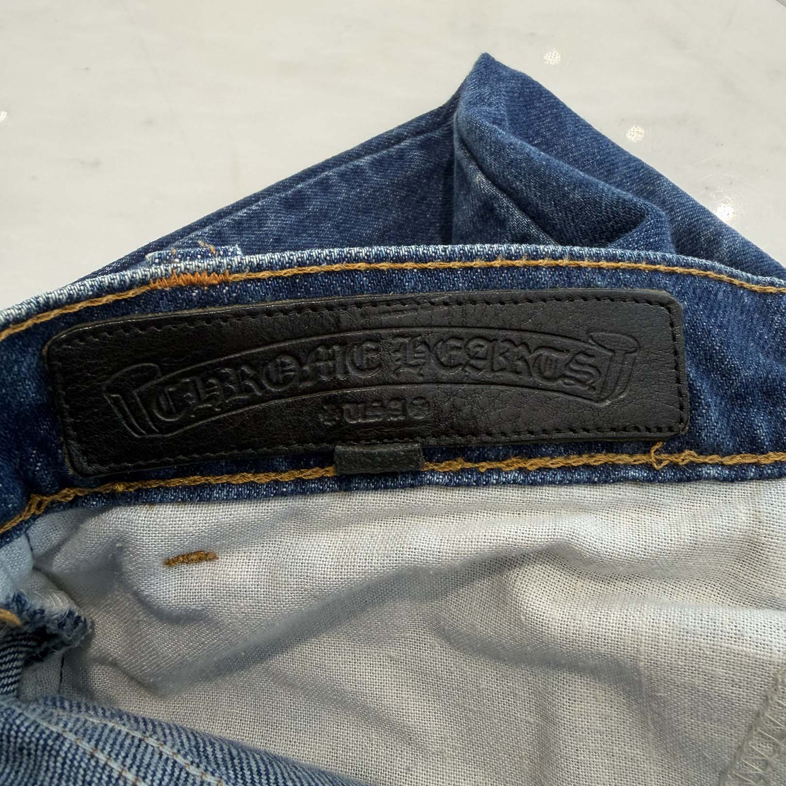 CHROME HEARTS × Levi's 517 VNTG Cross Leather Patch Denim Pants Size 33 クロムハーツ × リーバイス 517 ヴィンテージ クロスレザーパッチ デニムパンツ サイズ33