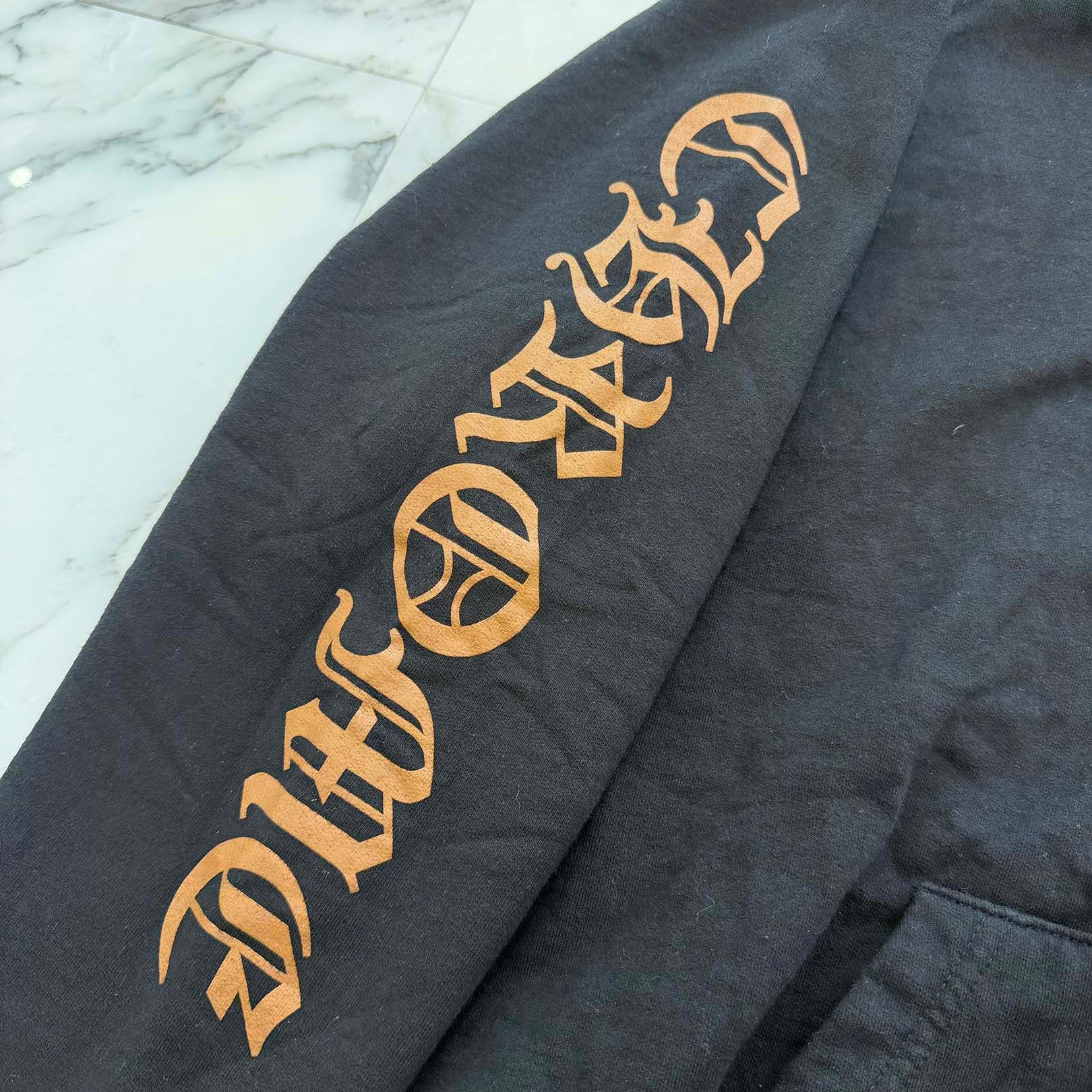 CHROME HEARTS FUCK YOU Vertical Logo Pullover Hoodie Size L クロムハーツ "ファックユー" ヴァーティカルロゴ プルオーバーフーディ サイズL