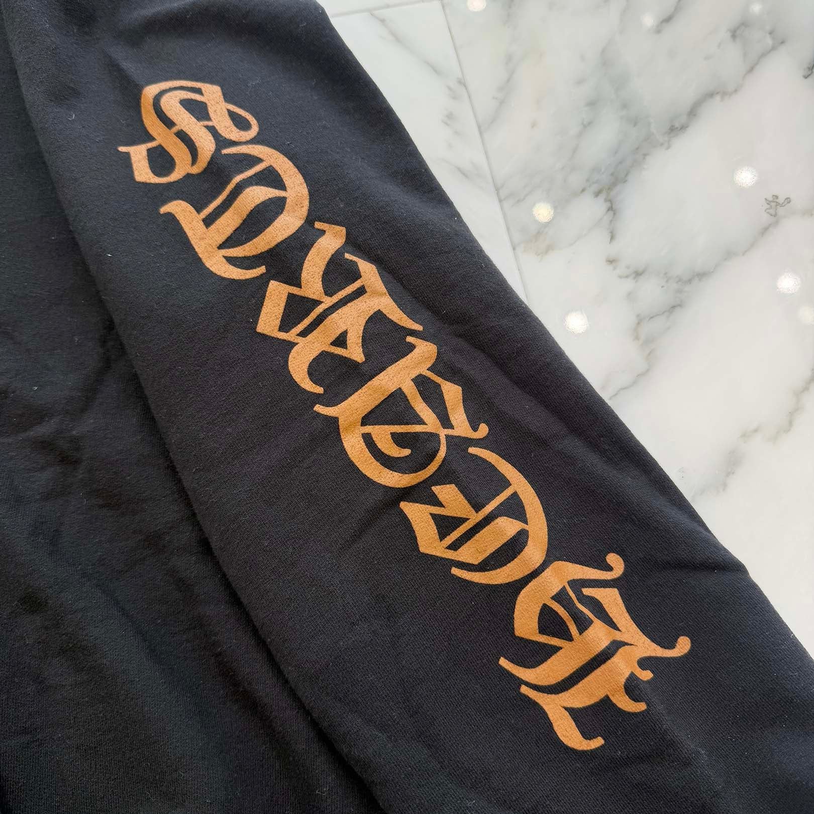 CHROME HEARTS FUCK YOU Vertical Logo Pullover Hoodie Size L クロムハーツ "ファックユー" ヴァーティカルロゴ プルオーバーフーディ サイズL