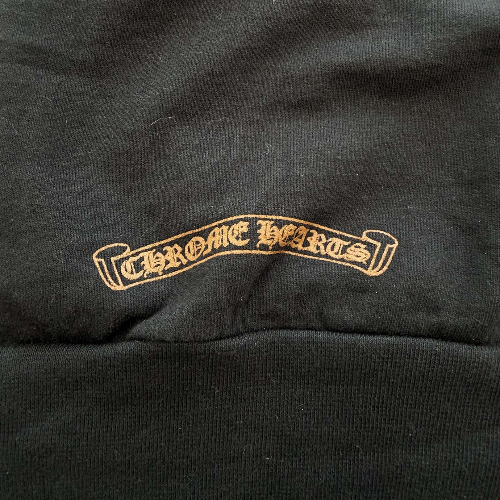 CHROME HEARTS FUCK YOU Vertical Logo Pullover Hoodie Size L クロムハーツ "ファックユー" ヴァーティカルロゴ プルオーバーフーディ サイズL