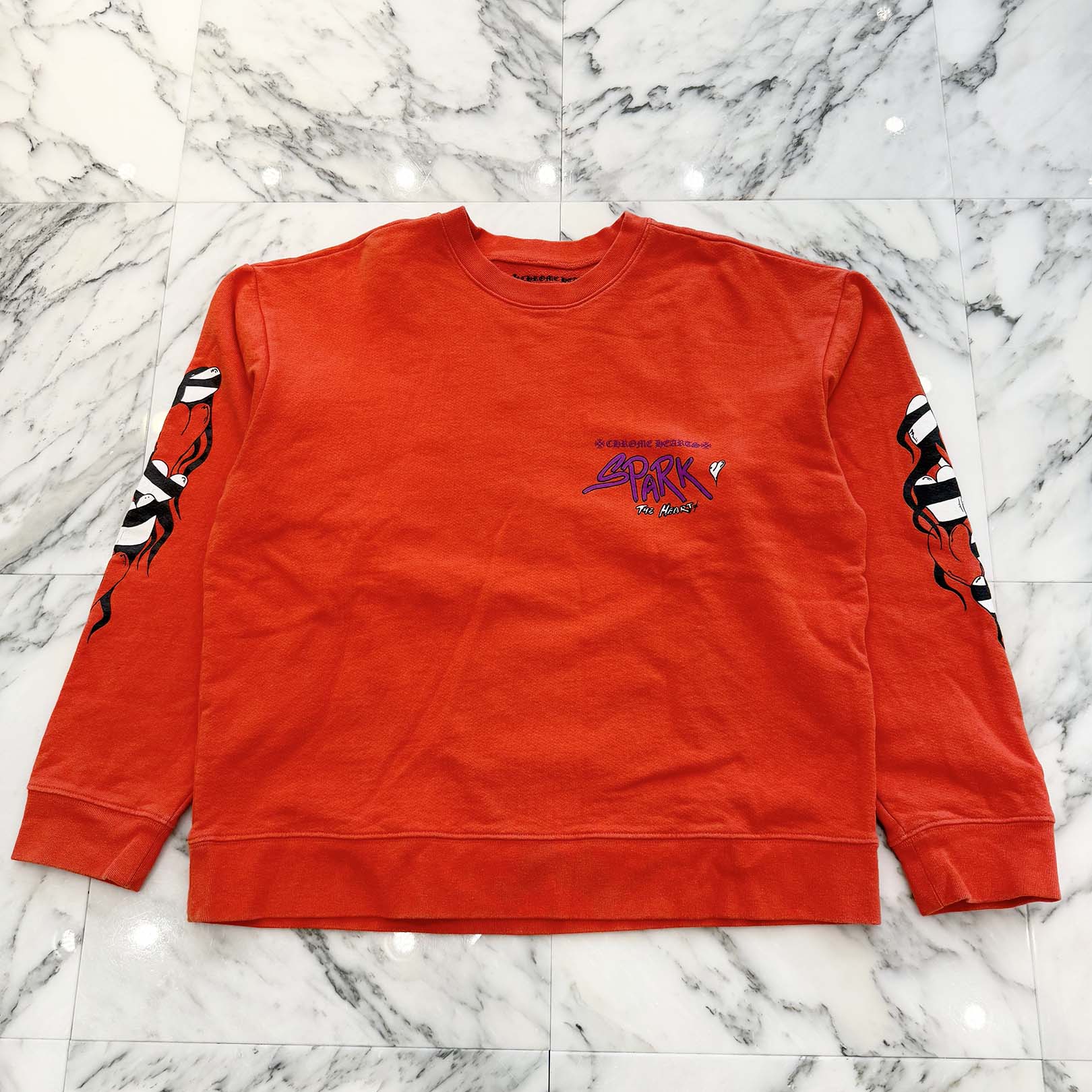 CHROME HEARTS × MATTY BOY 2023SS Sadistic Lipstick Sweatshirt Size XL クロムハーツ × マッティボーイ サディスティックリップスティック クルーネックスウェットシャツ サイズXL