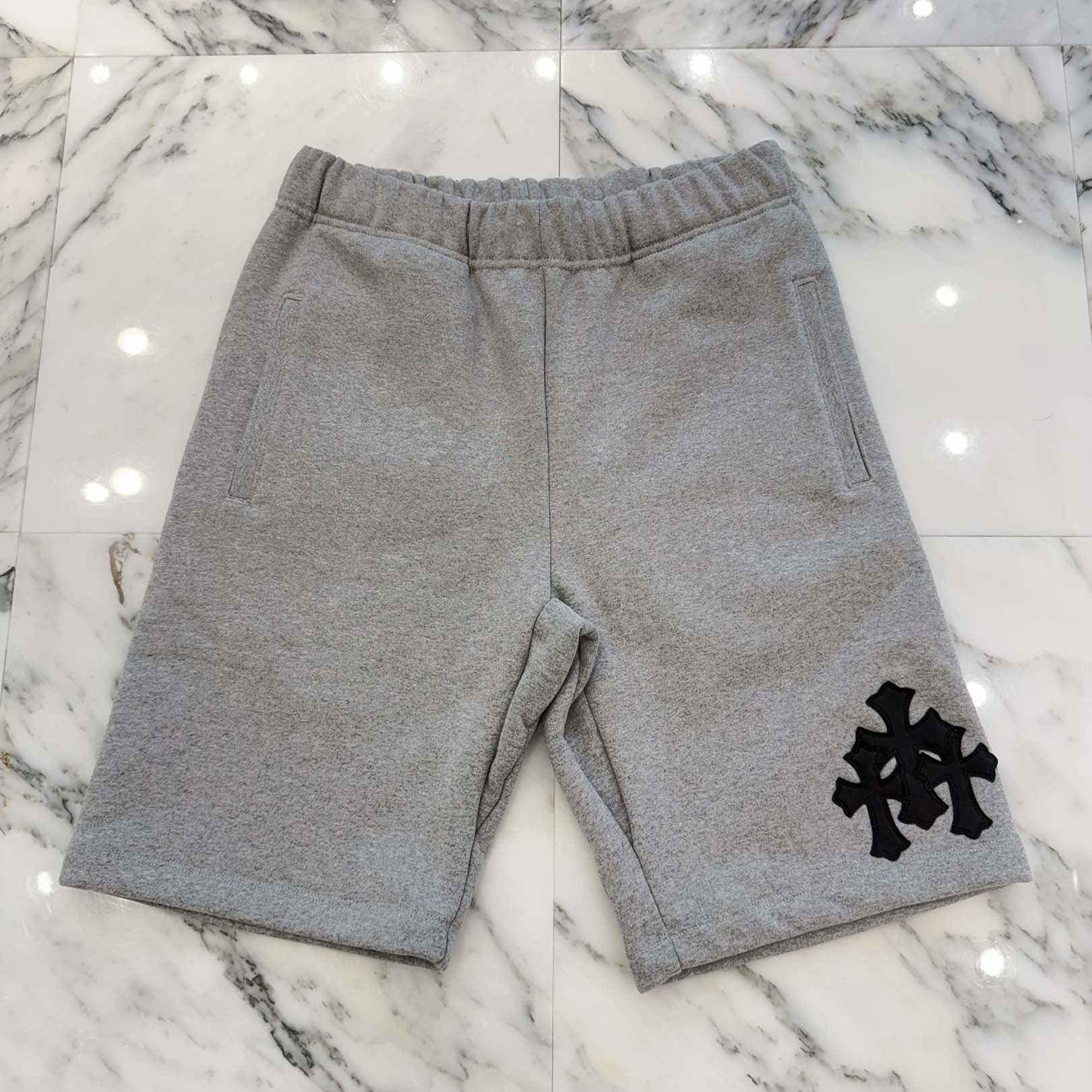 クロムハーツ ワイノット 3 セメタリークロス パッチ スウェットショーツ S CHROME HEARTS Y NOT 3 Cemetery Cross Patch Sweat Shorts Size M