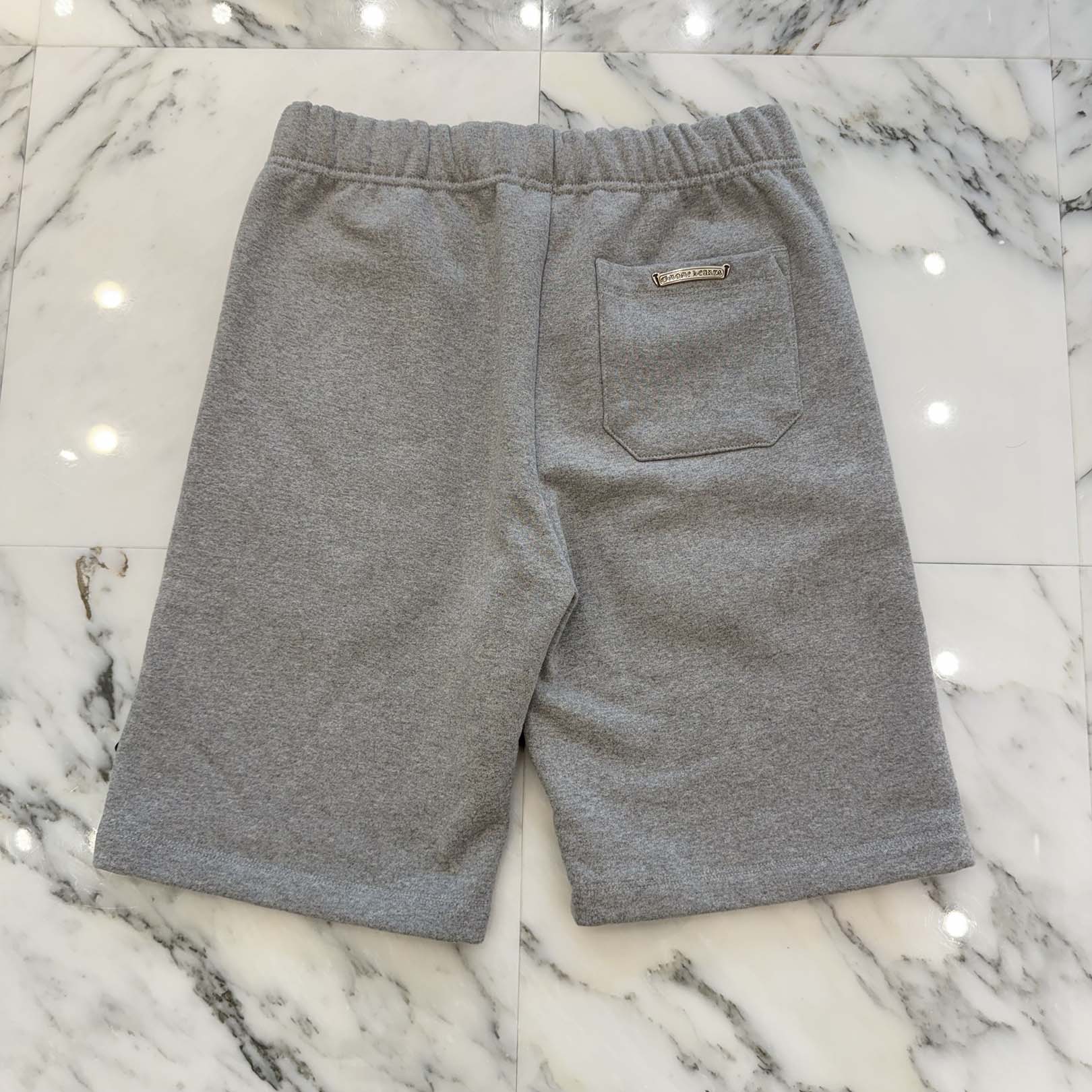 CHROME HEARTS Y NOT 3 Cemetery Cross Patch Sweat Shorts Size M