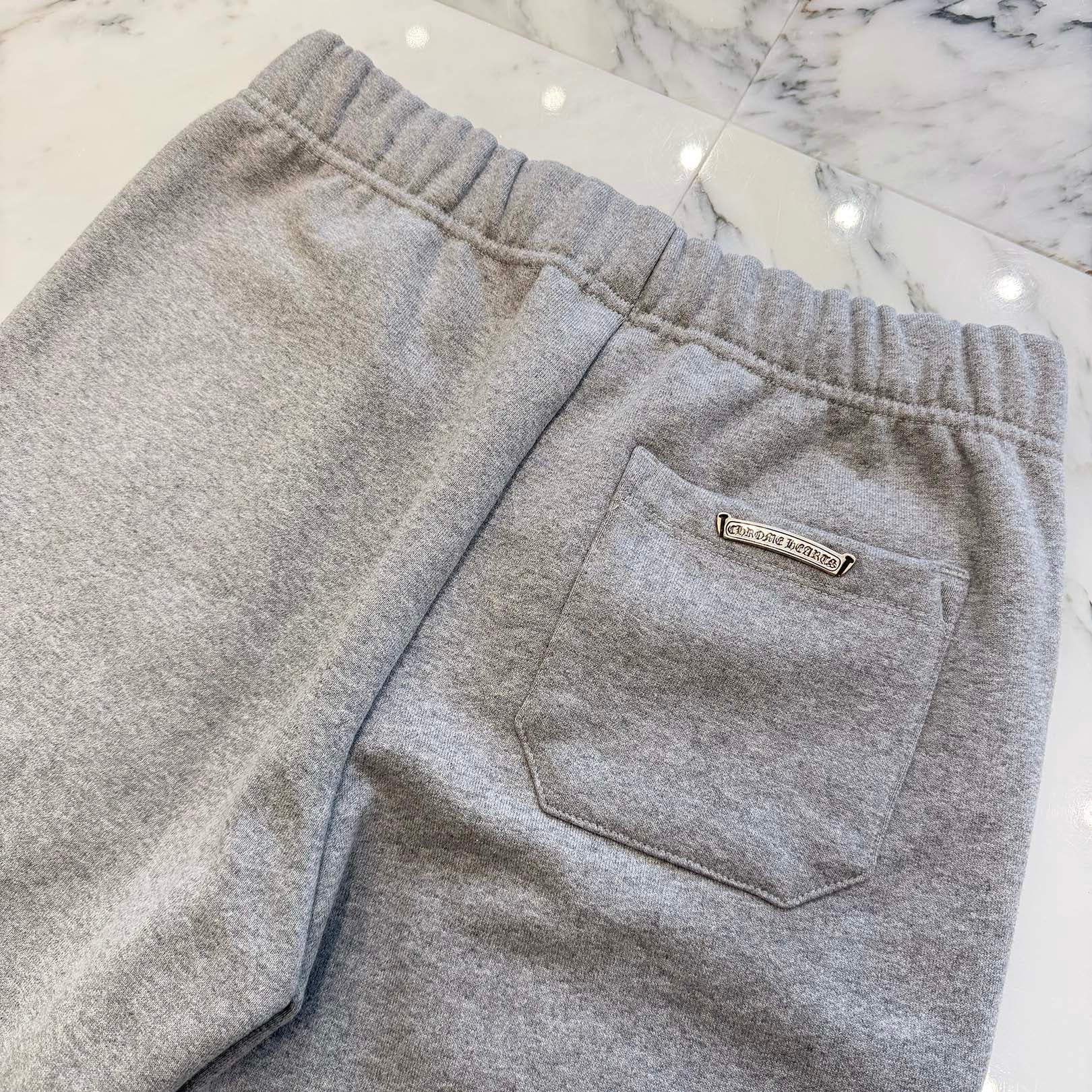 CHROME HEARTS Y NOT 3 Cemetery Cross Patch Sweat Shorts Size M