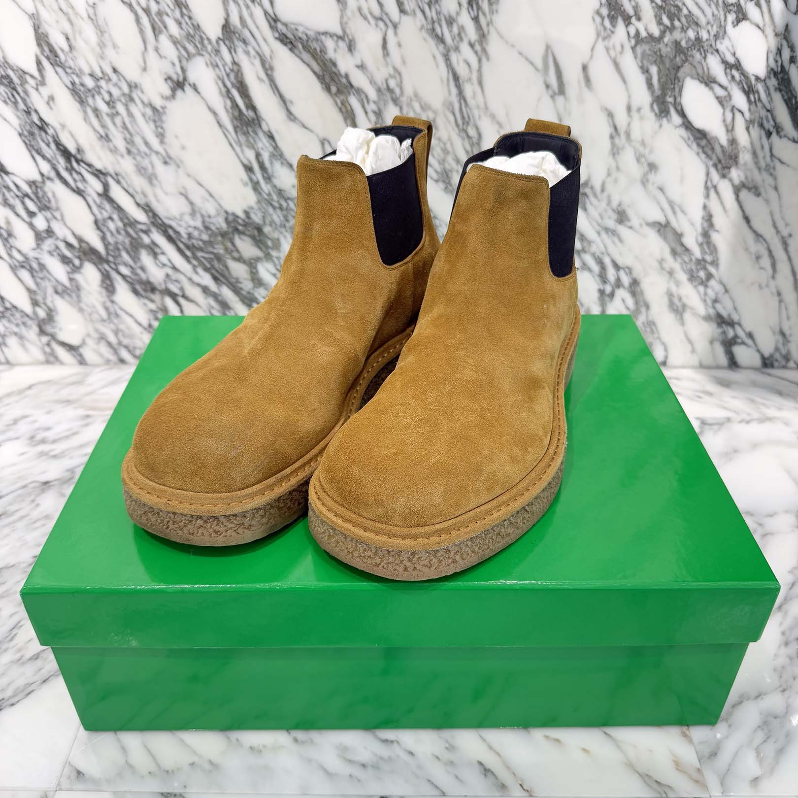 BOTTEGA VENETA 2025AW Haddock Chelsea Ankle Boots 806937V4QN02615 Size 43 (約28.0cm) ボッテガ・ヴェネタ ハドック チェルシーアンクルブーツ サイズ43 (約28.0cm)