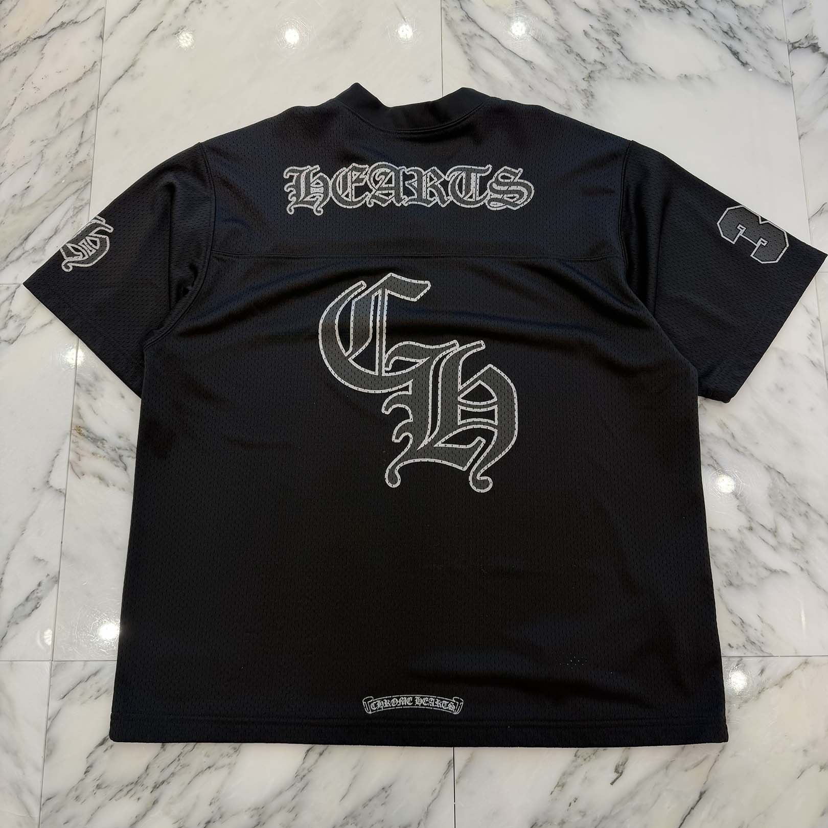 CHROME HEARTS Mesh Warm Up Jersey Size M クロムハーツ メッシュ