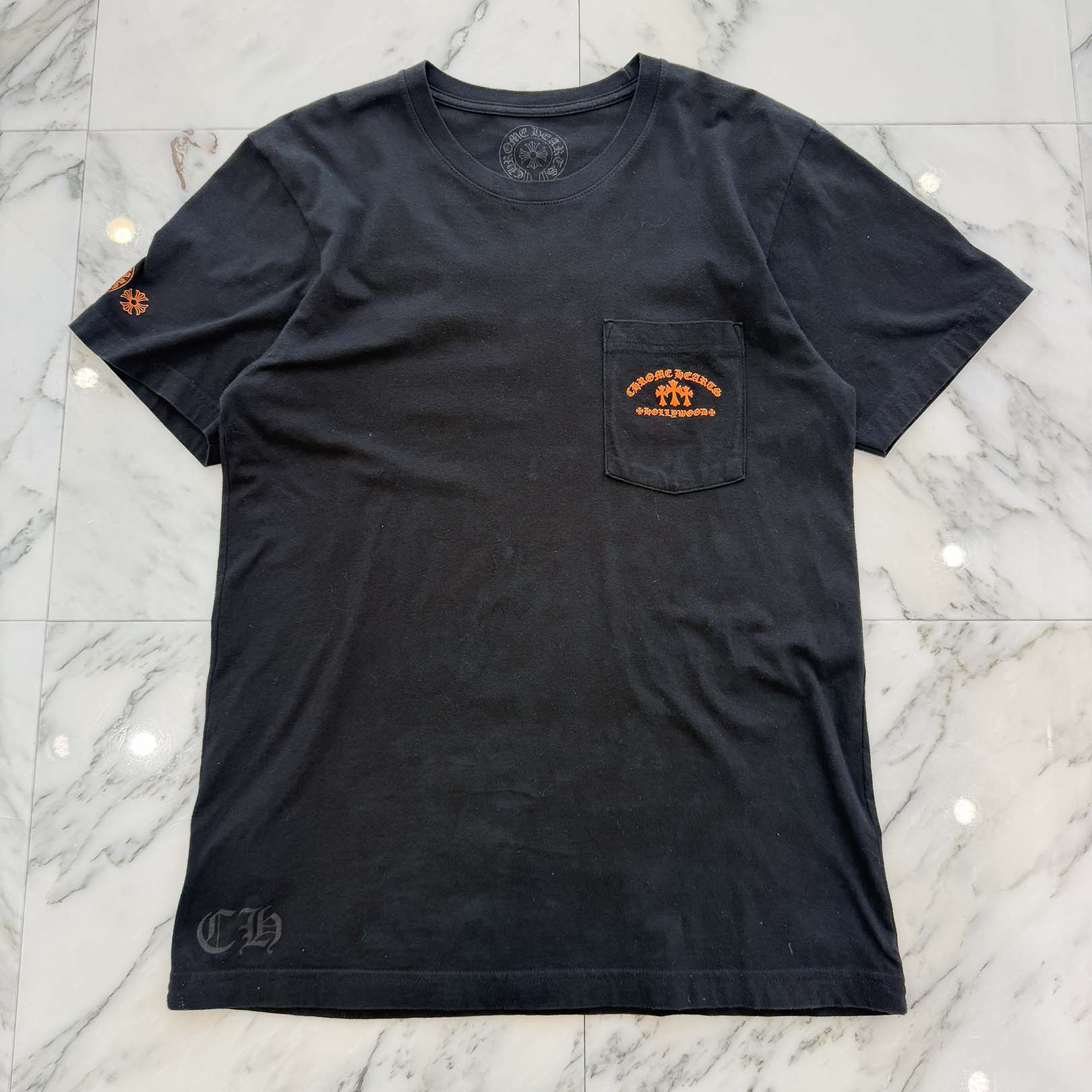 CHROME HEARTS King Taco 3 Cemetery Cross Print Short Sleeve Tee Size M クロムハーツ キングタコ 3 セメタリークロス プリント ショートスリーブ Tシャツ サイズM