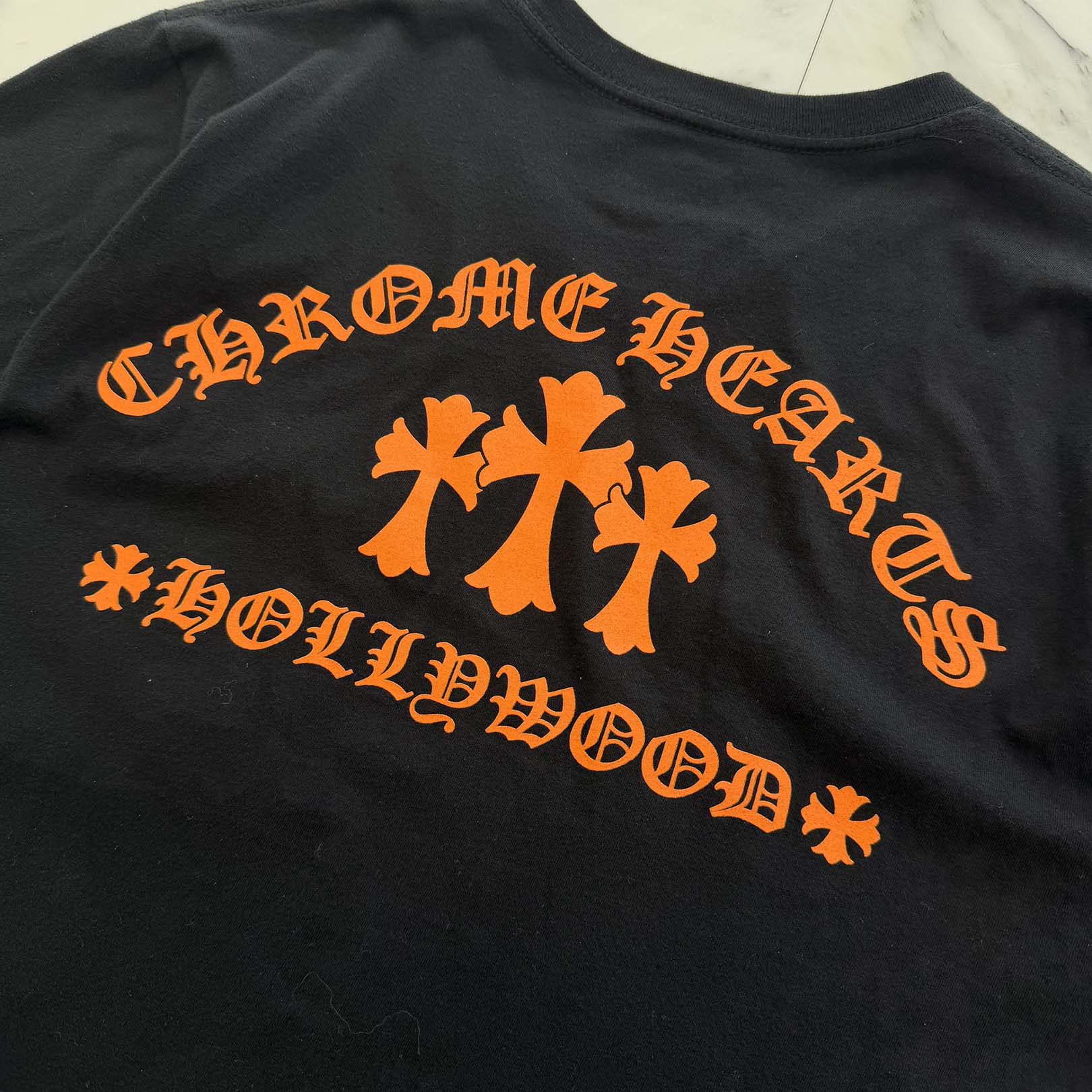 CHROME HEARTS King Taco 3 Cemetery Cross Print Short Sleeve Tee Size M クロムハーツ キングタコ 3 セメタリークロス プリント ショートスリーブ Tシャツ サイズM
