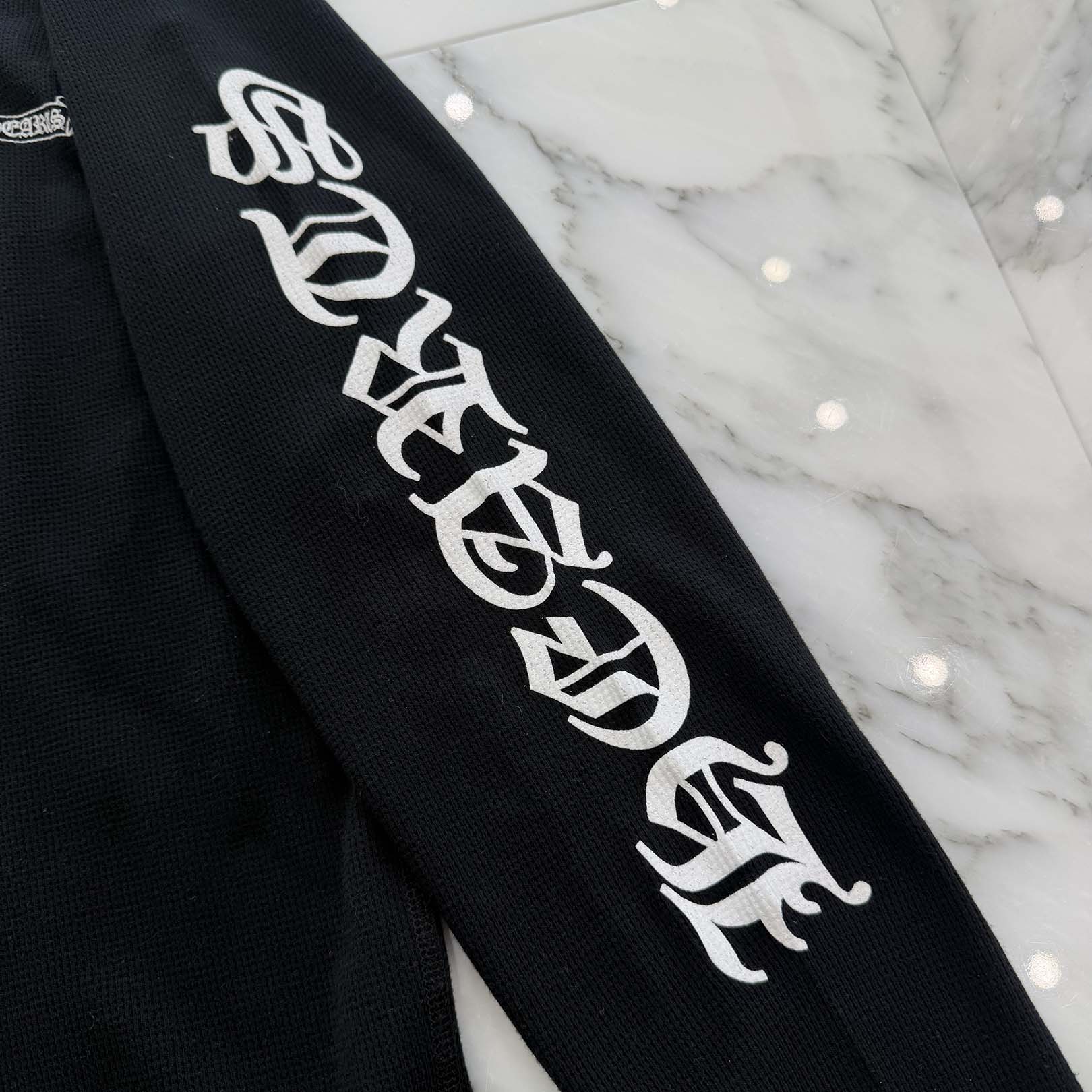 CHROME HEARTS 2025SS Scroll Label Arm Logo Print Thermal Long Sleeve Tee Size M クロムハーツ スクロールラベル アームロゴプリント  サーマル ロングスリーブ Tシャツ サイズM