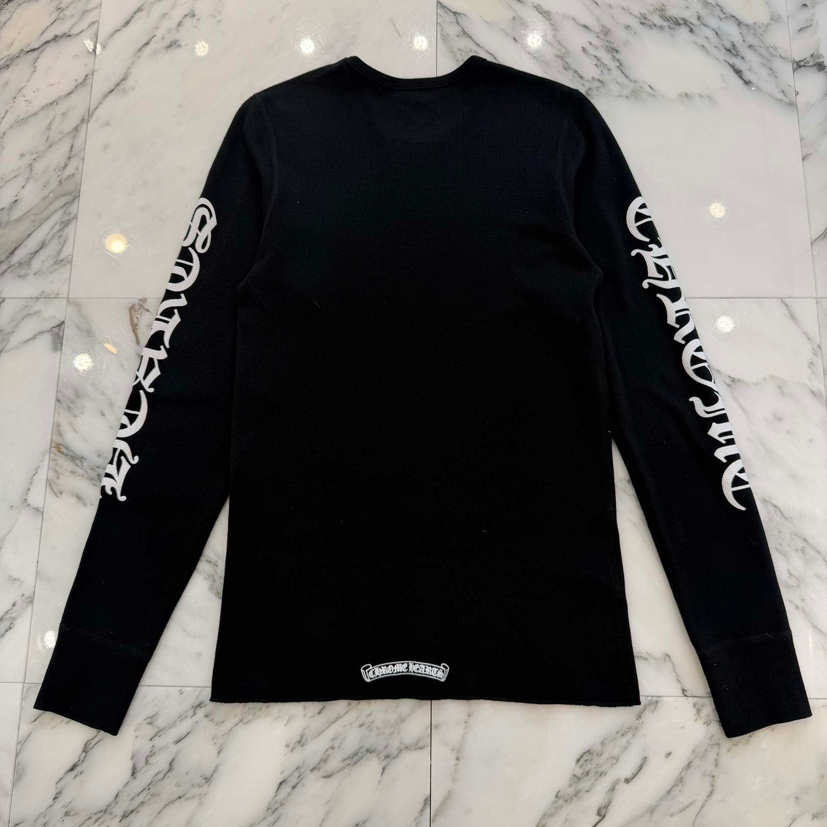 CHROME HEARTS 2025SS Scroll Label Arm Logo Print Thermal Long Sleeve Tee Size M クロムハーツ スクロールラベル アームロゴプリント  サーマル ロングスリーブ Tシャツ サイズM