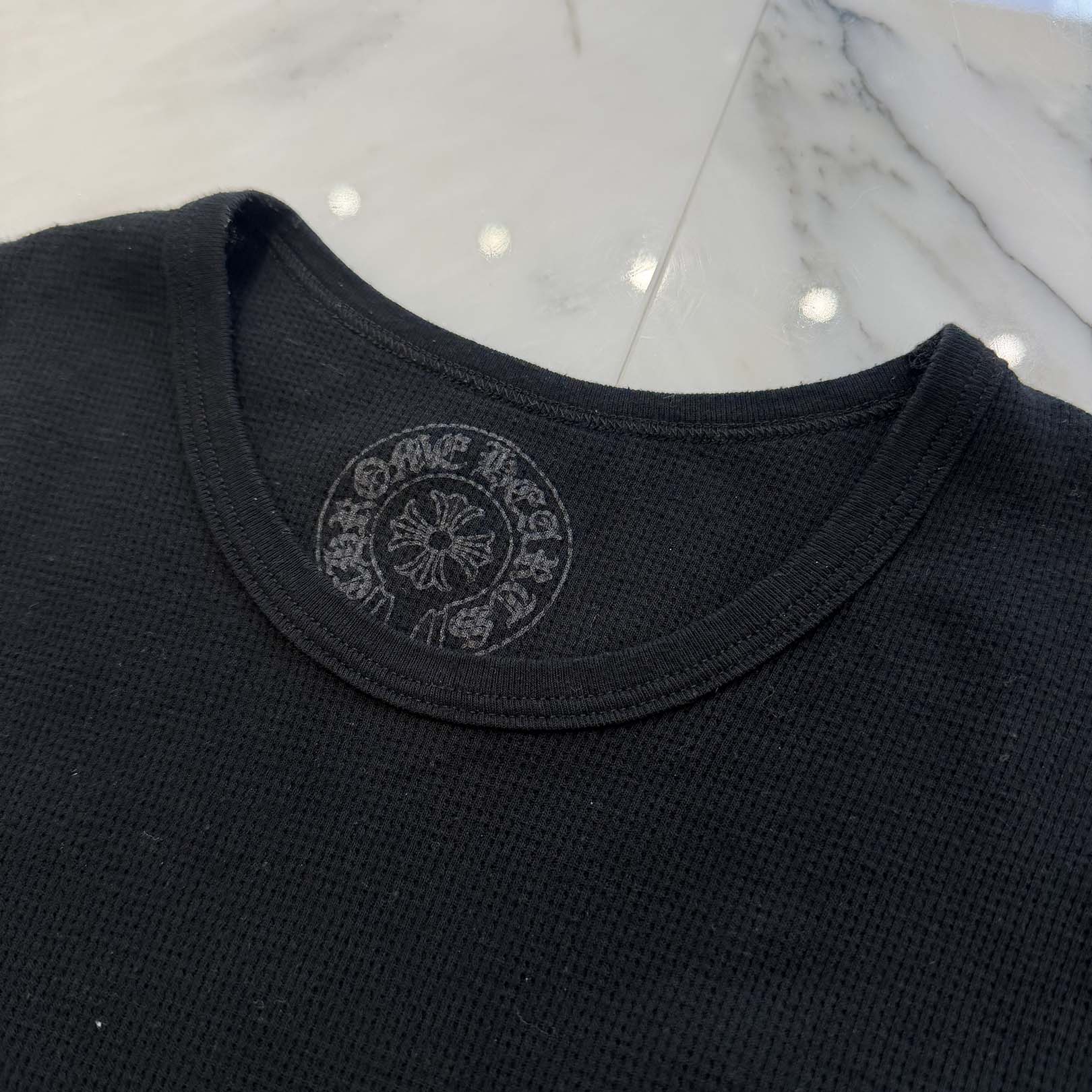 CHROME HEARTS 2025SS Floral Cross Horseshoe Thermal Long Sleeve Tee Size L クロムハーツ フローラルクロス ホースシュー サーマル ロングスリーブ Tシャツ サイズL